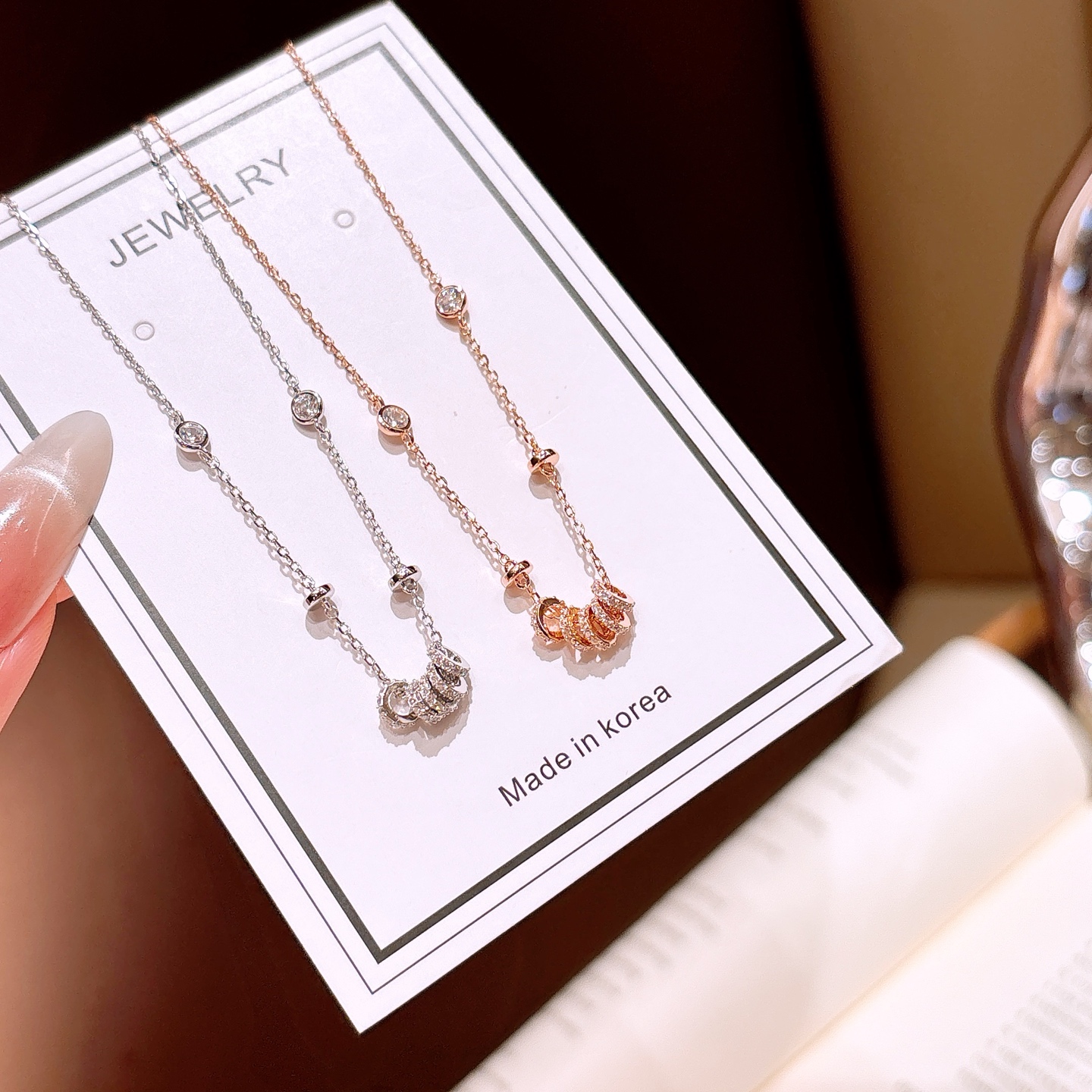 Nickelfreies Silber Kette Wald Für mich selbst Gold