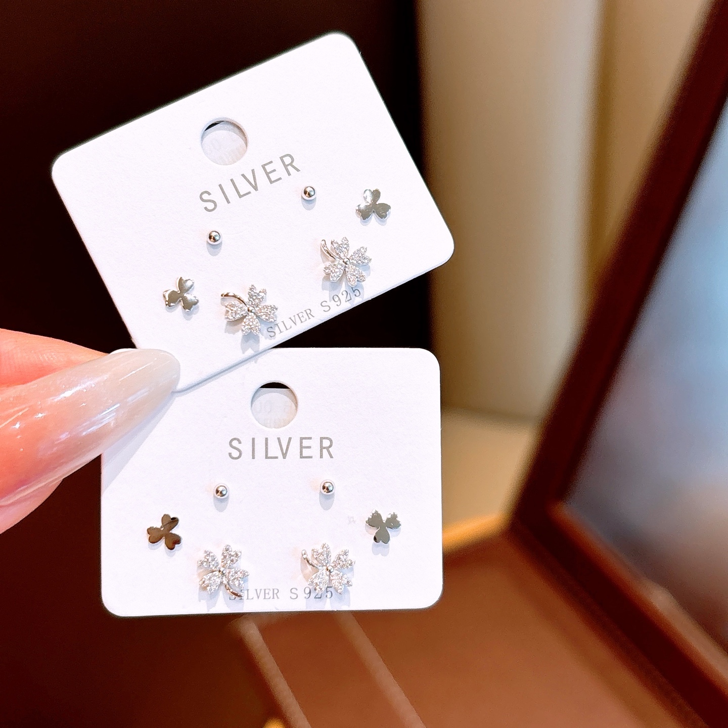 Fine Silver Earrings Playful Workplace Gold