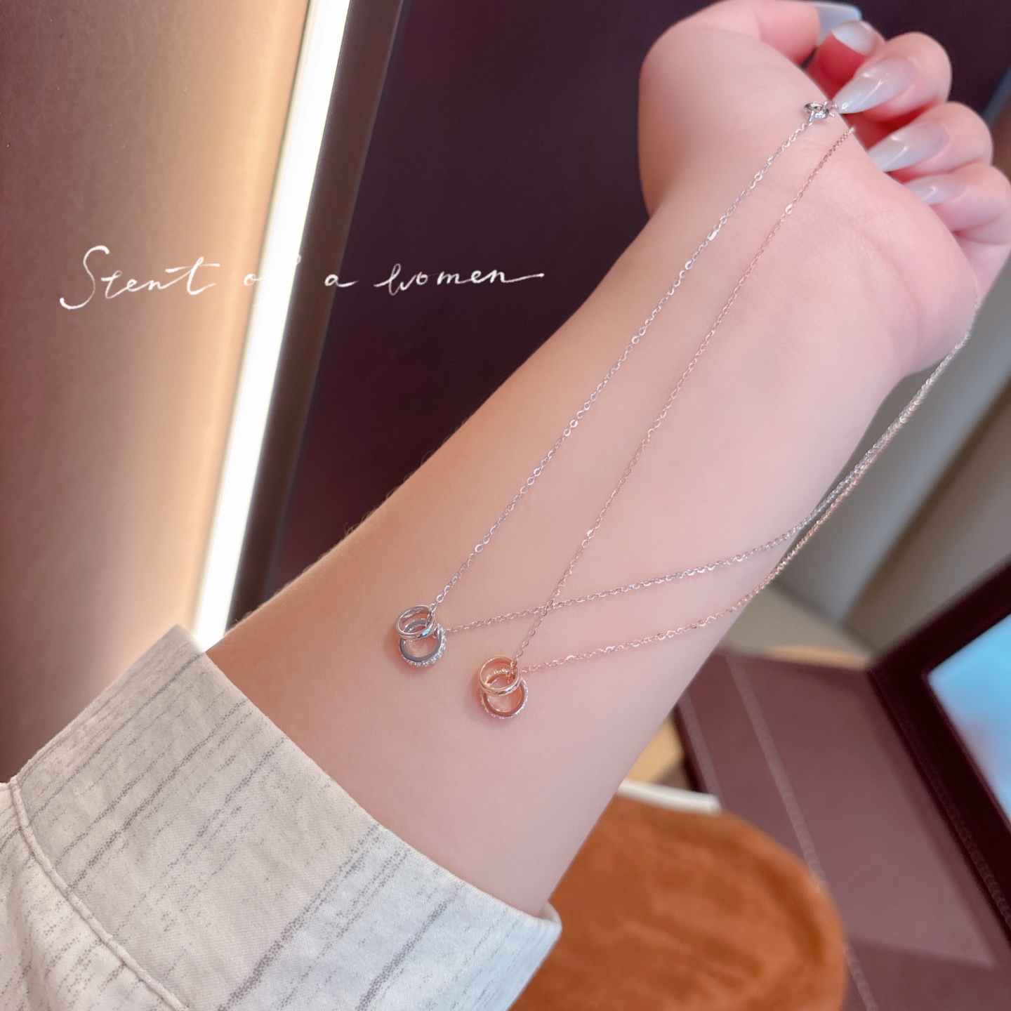 Solid Silver Necklace Artistic Everyday Wear Silver