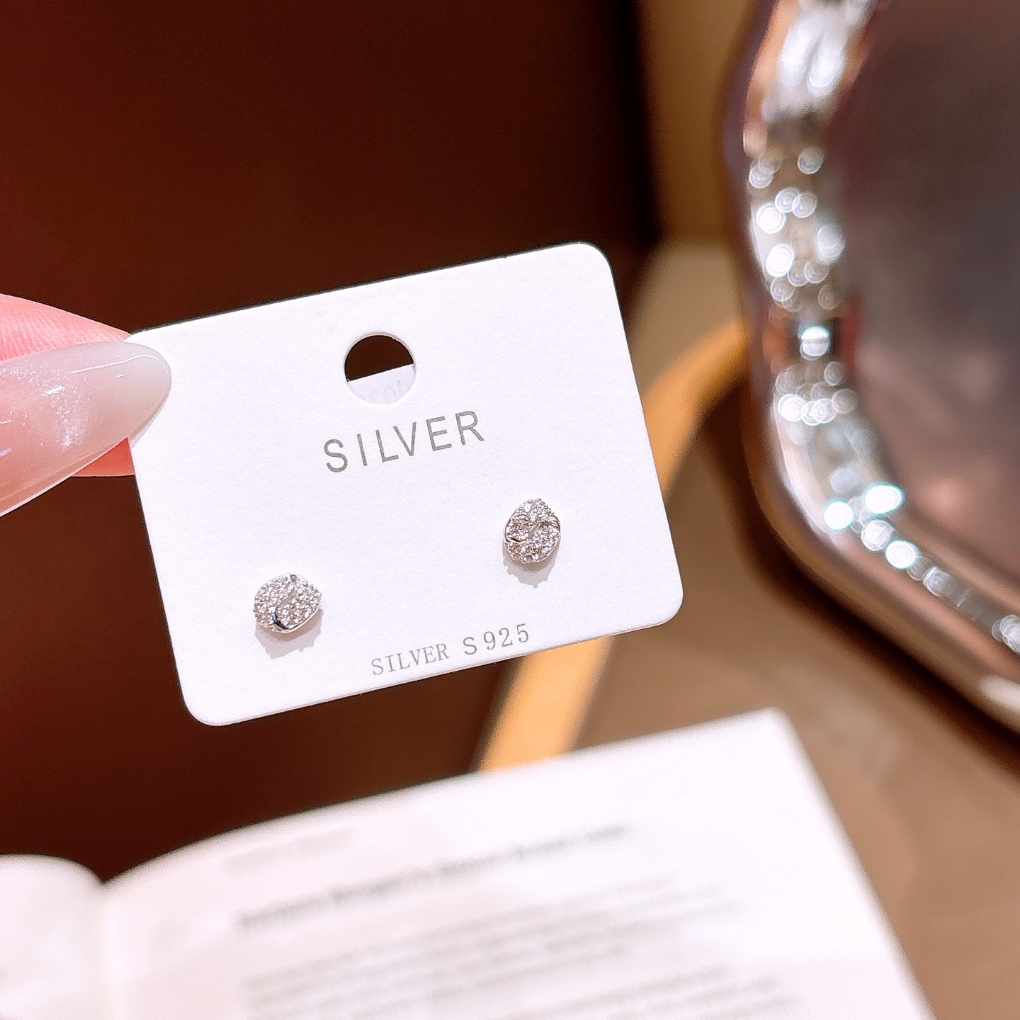 925 Silver Earrings Chic Wedding Gold