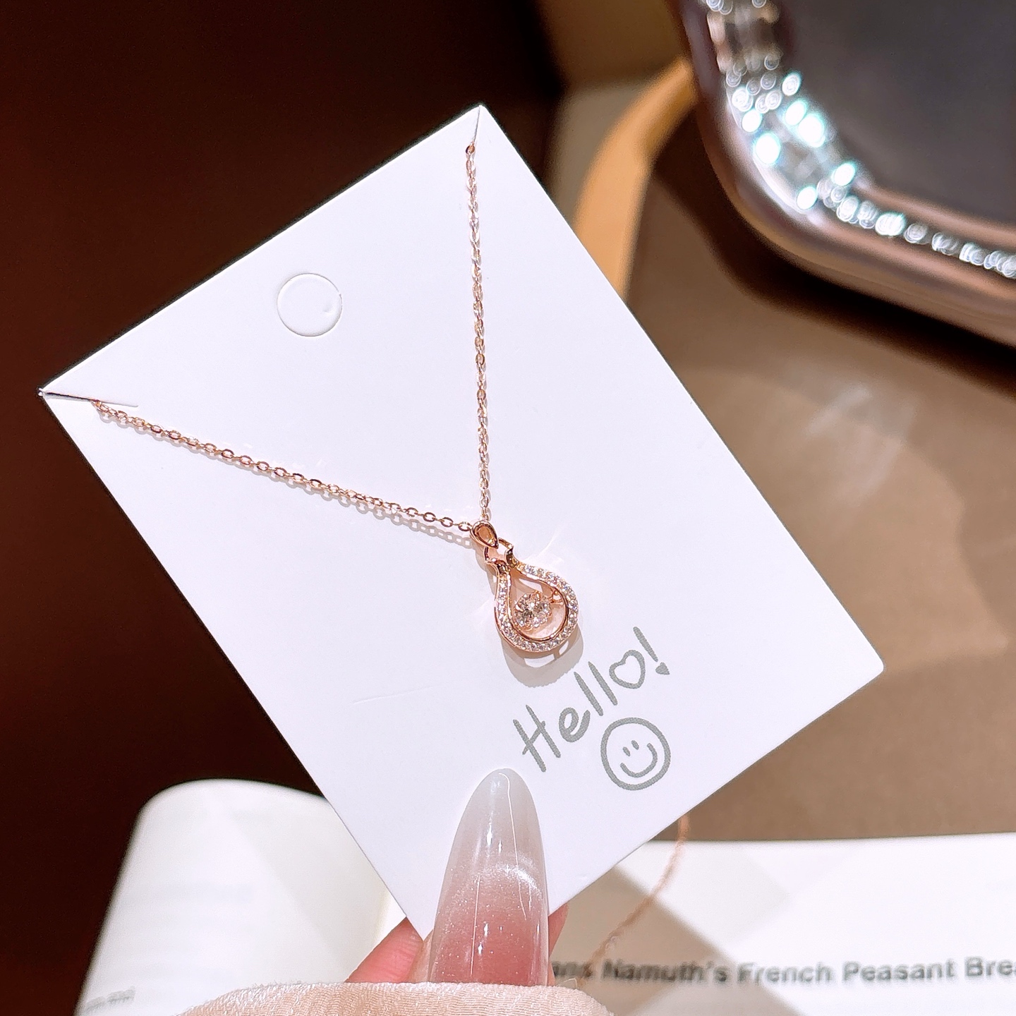 優しい純銀ネックレスゴールド ギフト