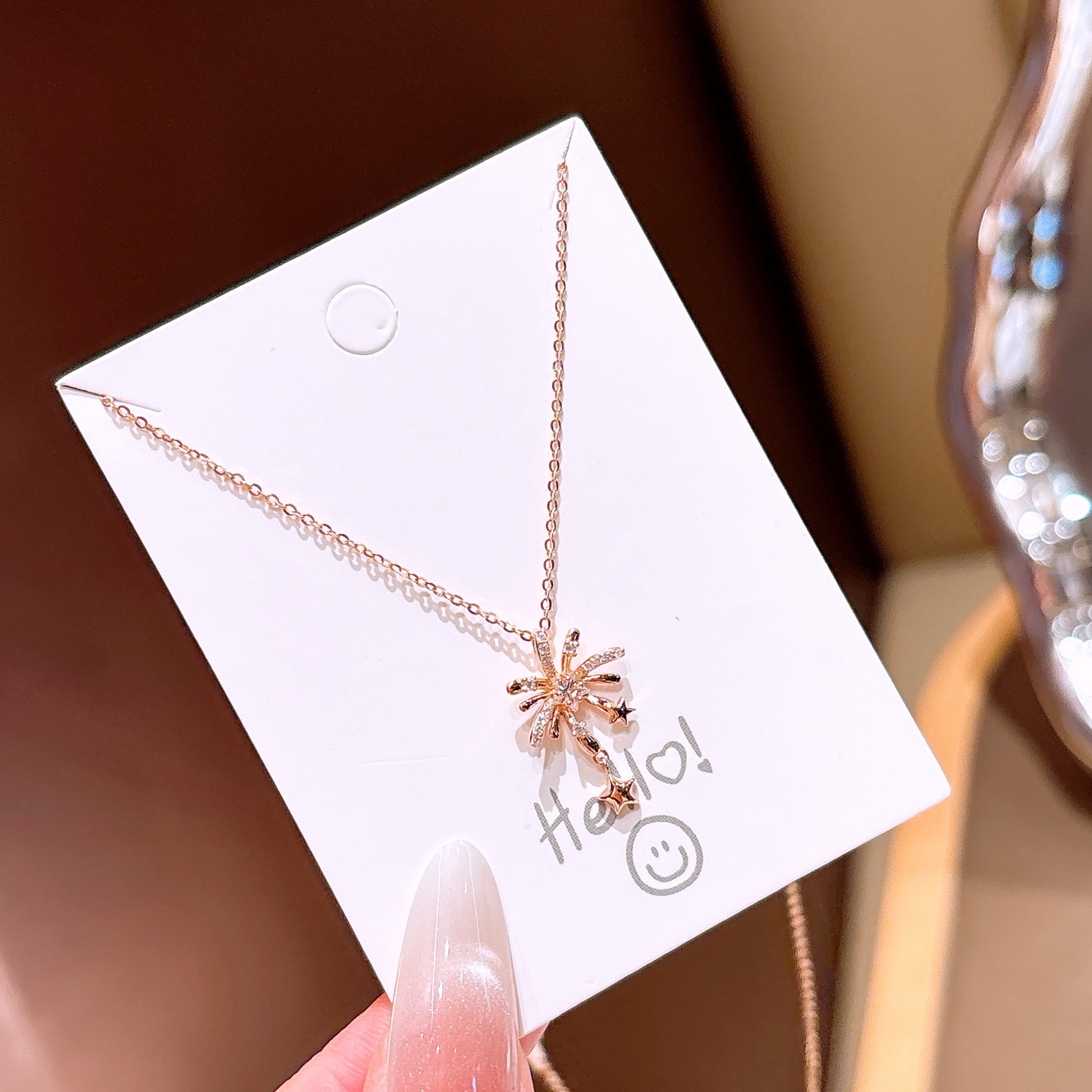 ミニマリストニッケル無添加銀ネックレスゴールド 晩餐会