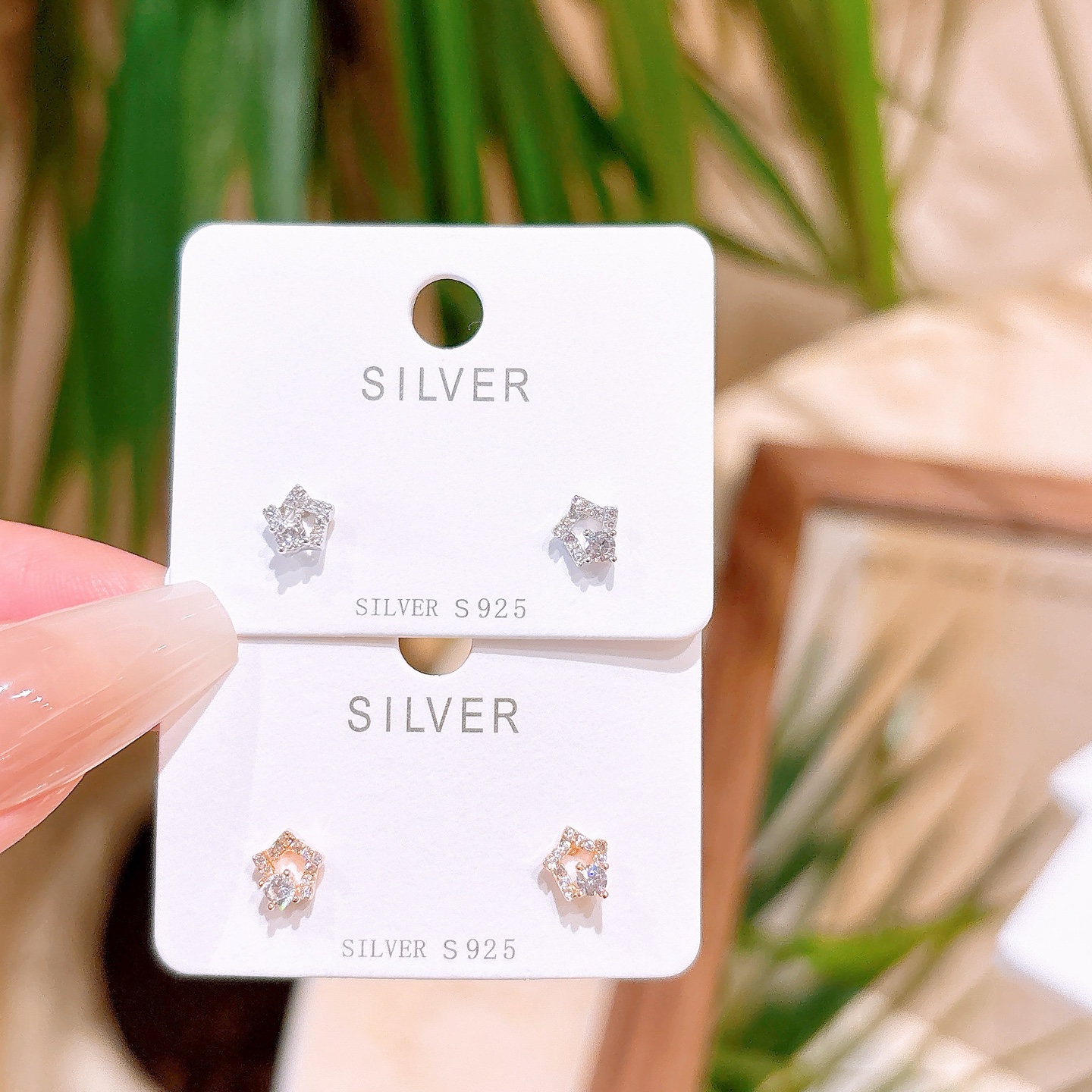 Low Allergy Silver Earrings Romantic Party Gold