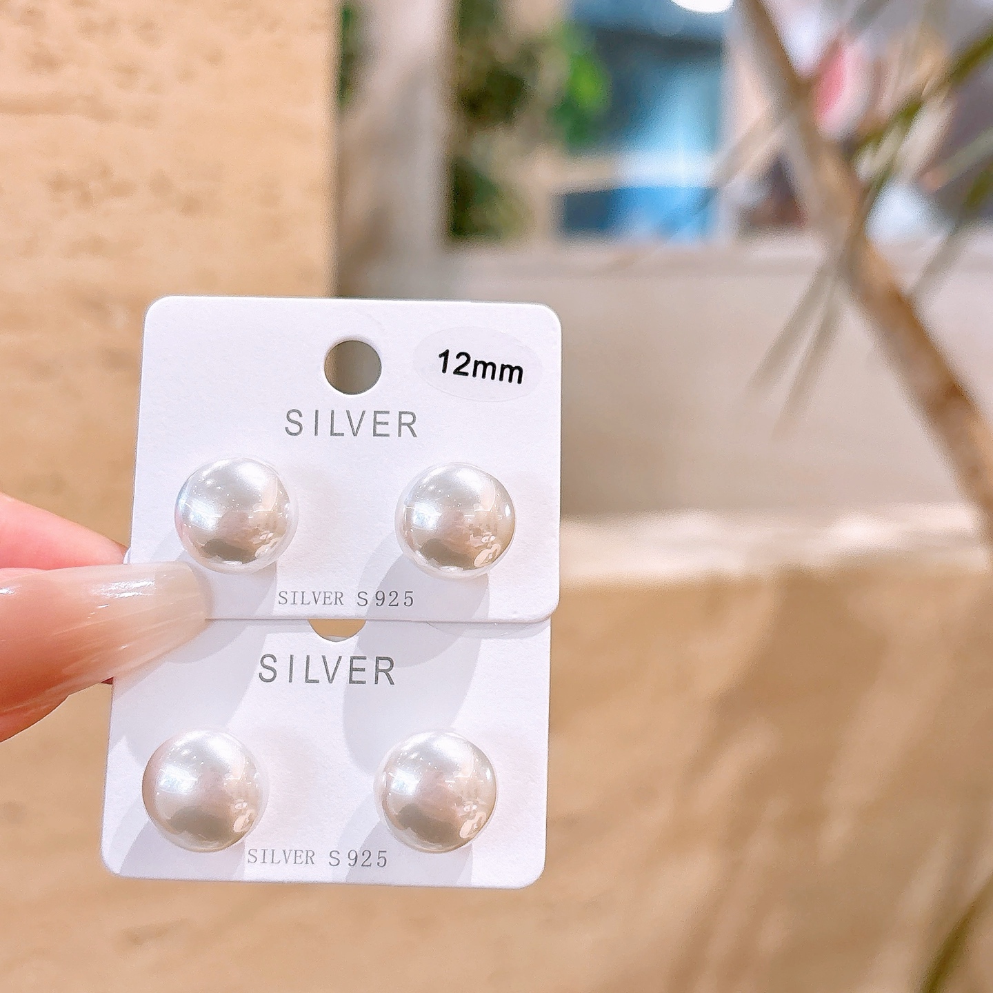 Solid Silver Earrings Korean Style Proposal Silver