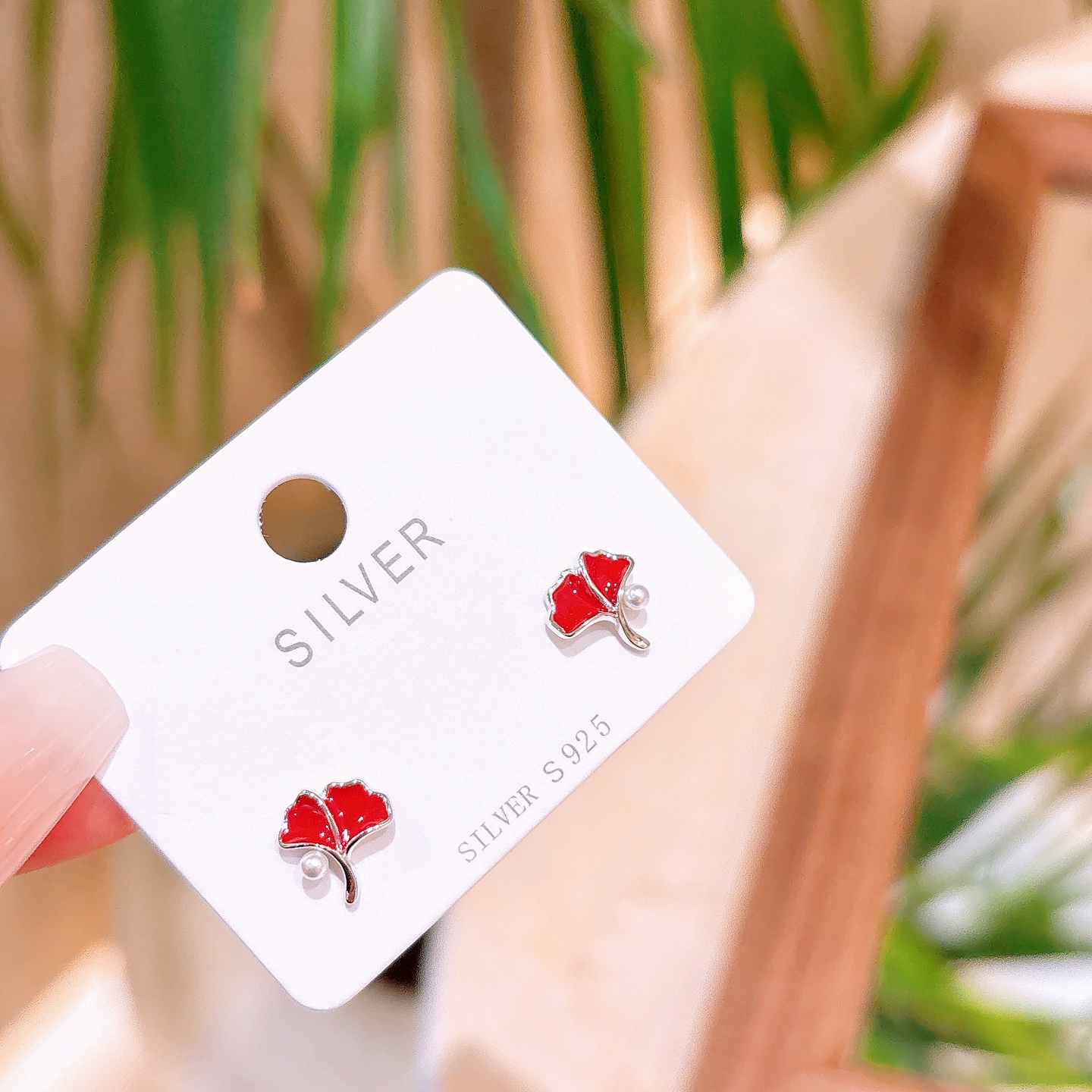 Fine Silver Earrings Soft Mother's Birthday Gold