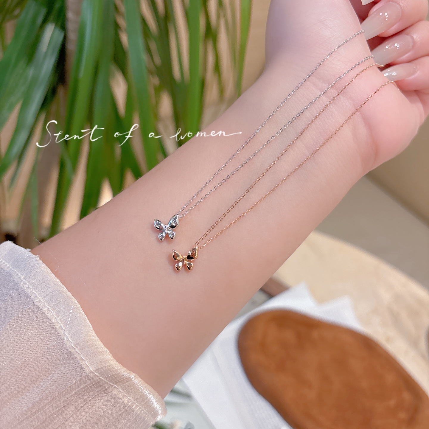 S925 Sterlingsilber Kette Vintage Party Silber