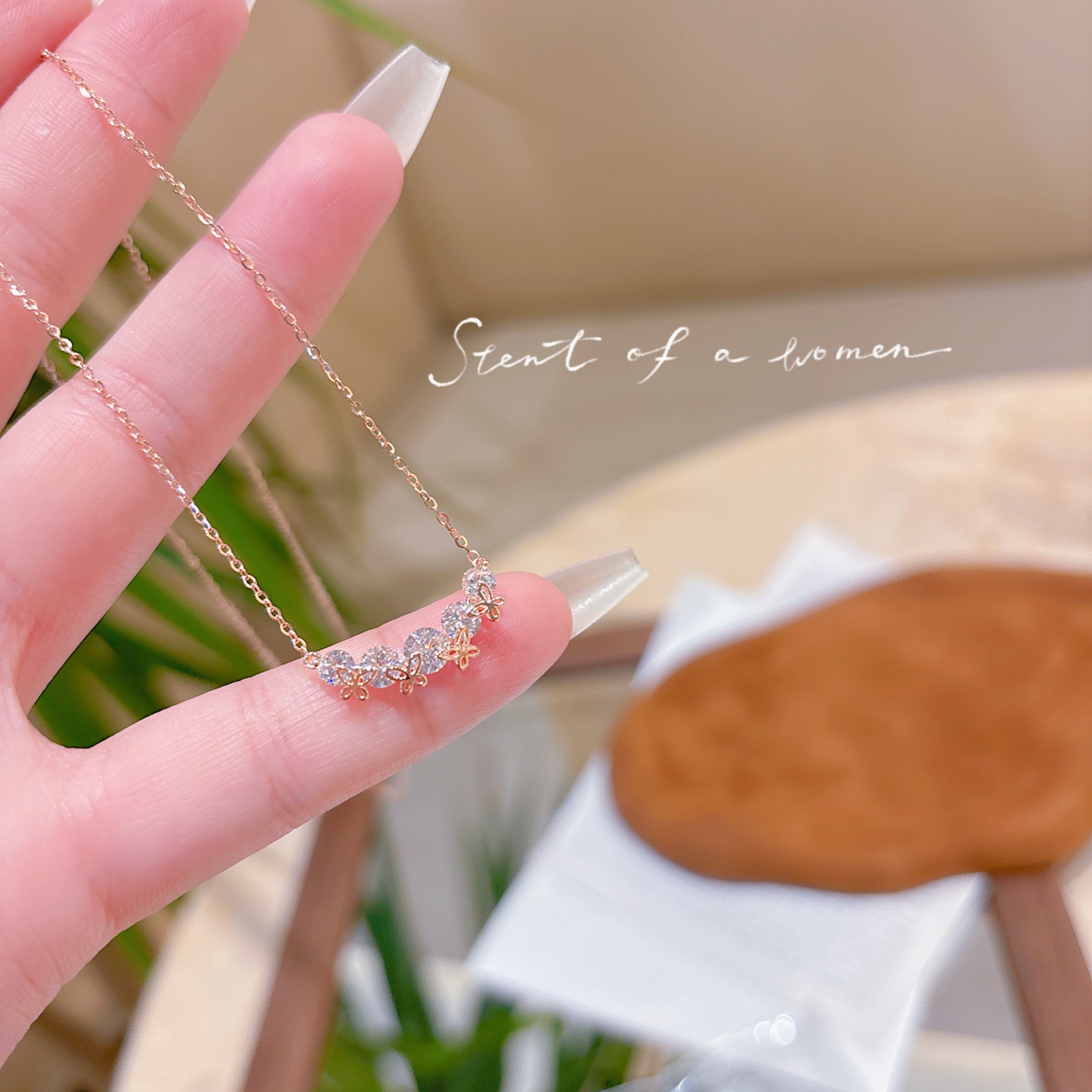 925 Silver Necklace Light Luxury New Year Silver