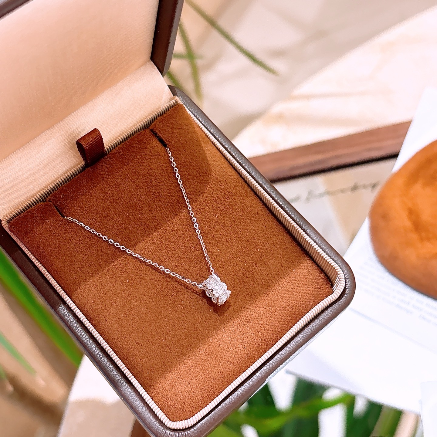 Nickelfreies Silber Kette Koreanischer Stil Vatertag Gold