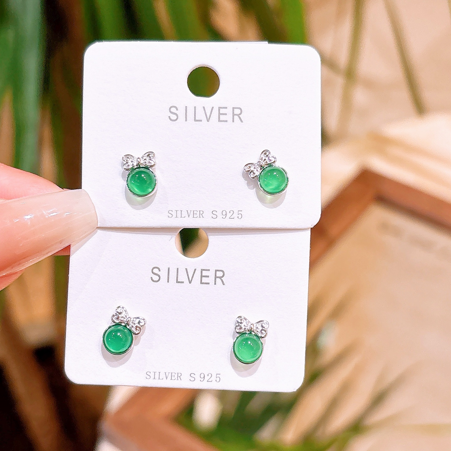 Low Allergy Silver Earrings Korean Style Bestie Gift Silver