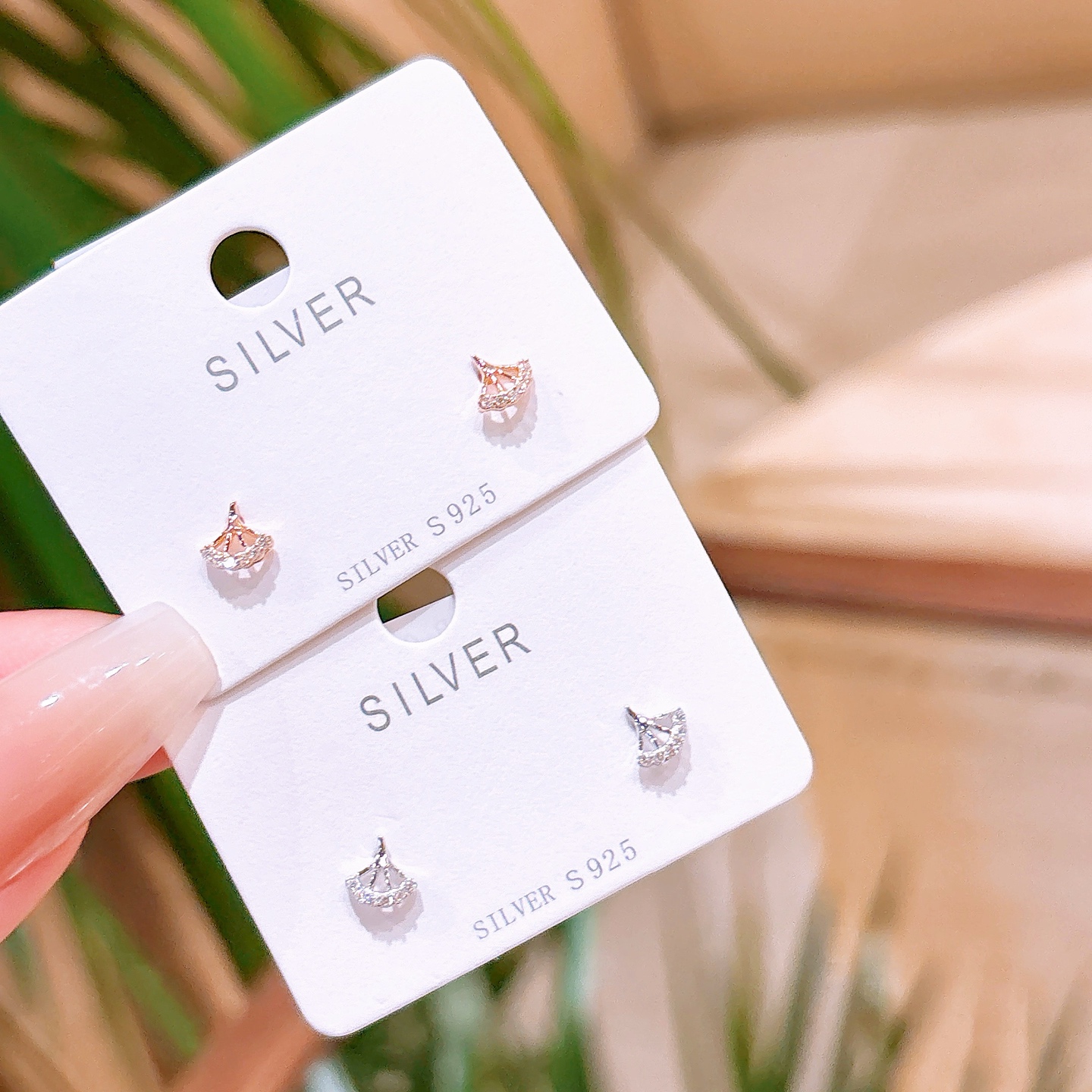 Low Allergy Silver Earrings Elegant Engagement Gold