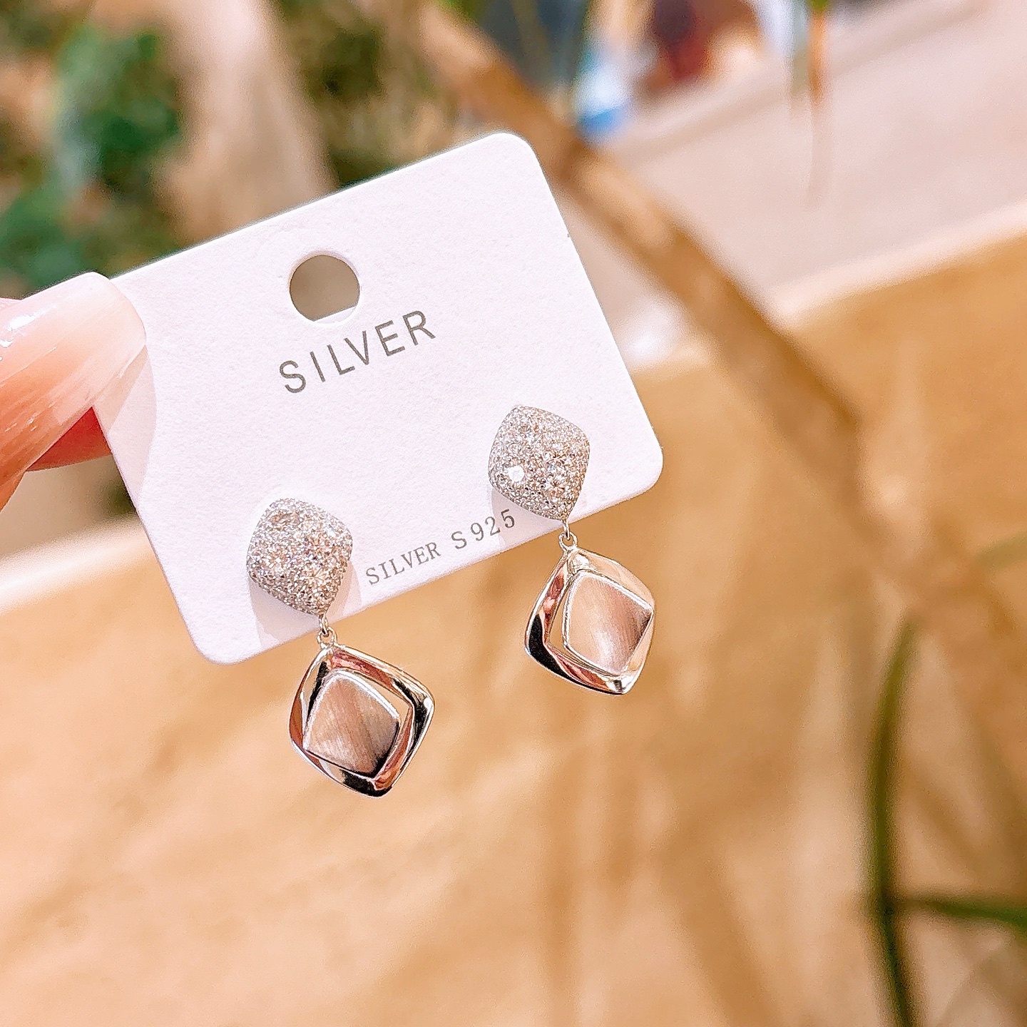 Fine Silver Earrings Ultra Minimal Anniversary Gold