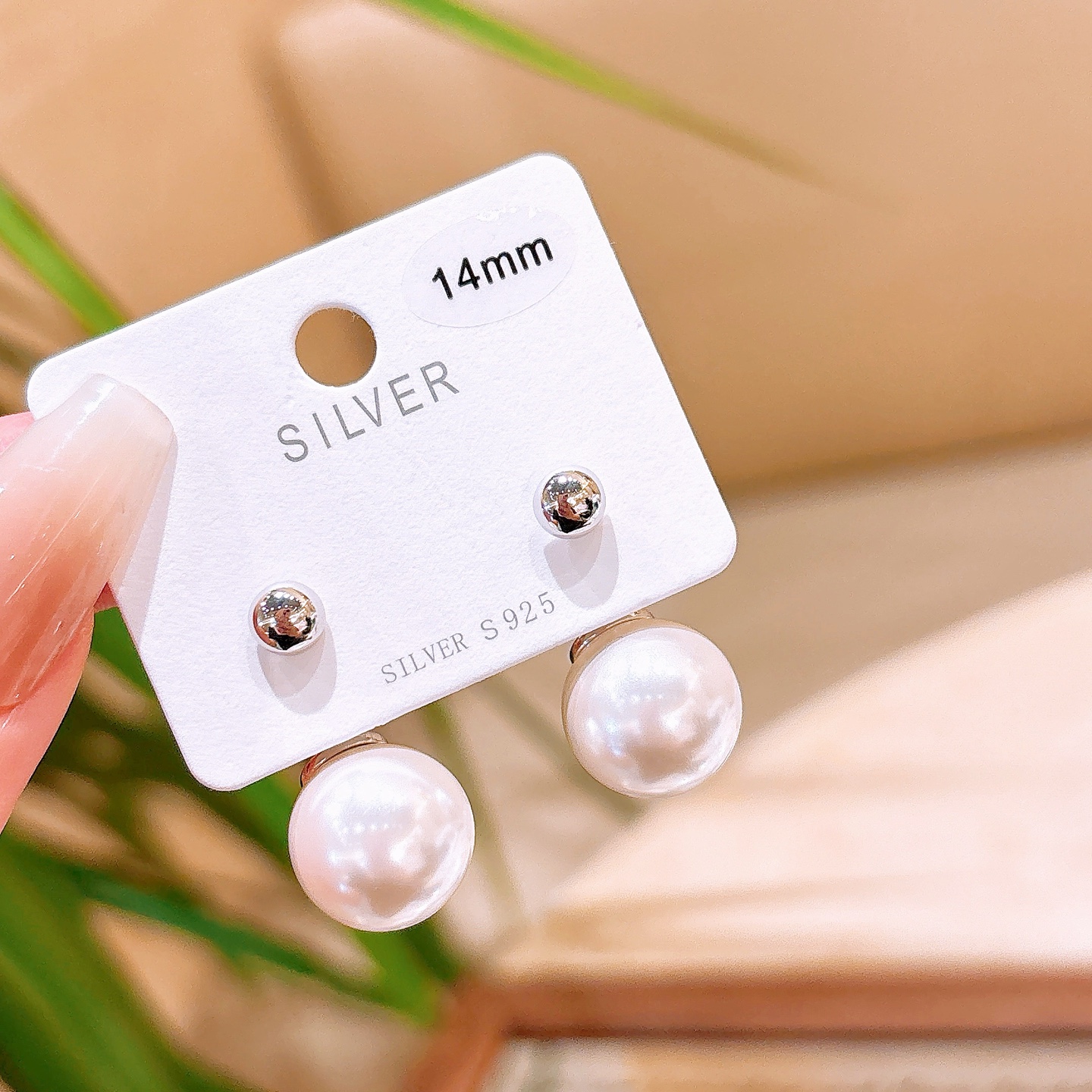 925 Silver Earrings Cute Housewarming Gold