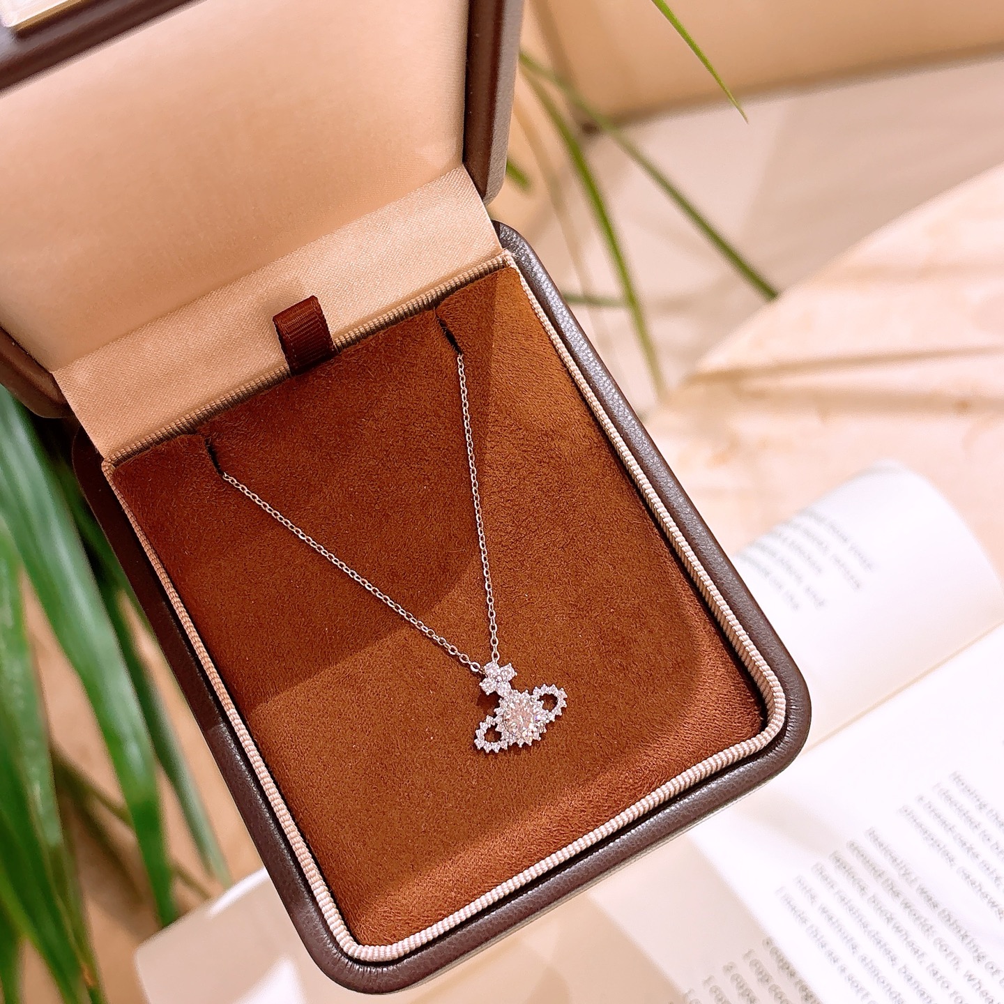 S925 Sterling Silver Moissanite Necklace Dainty Housewarming Silver