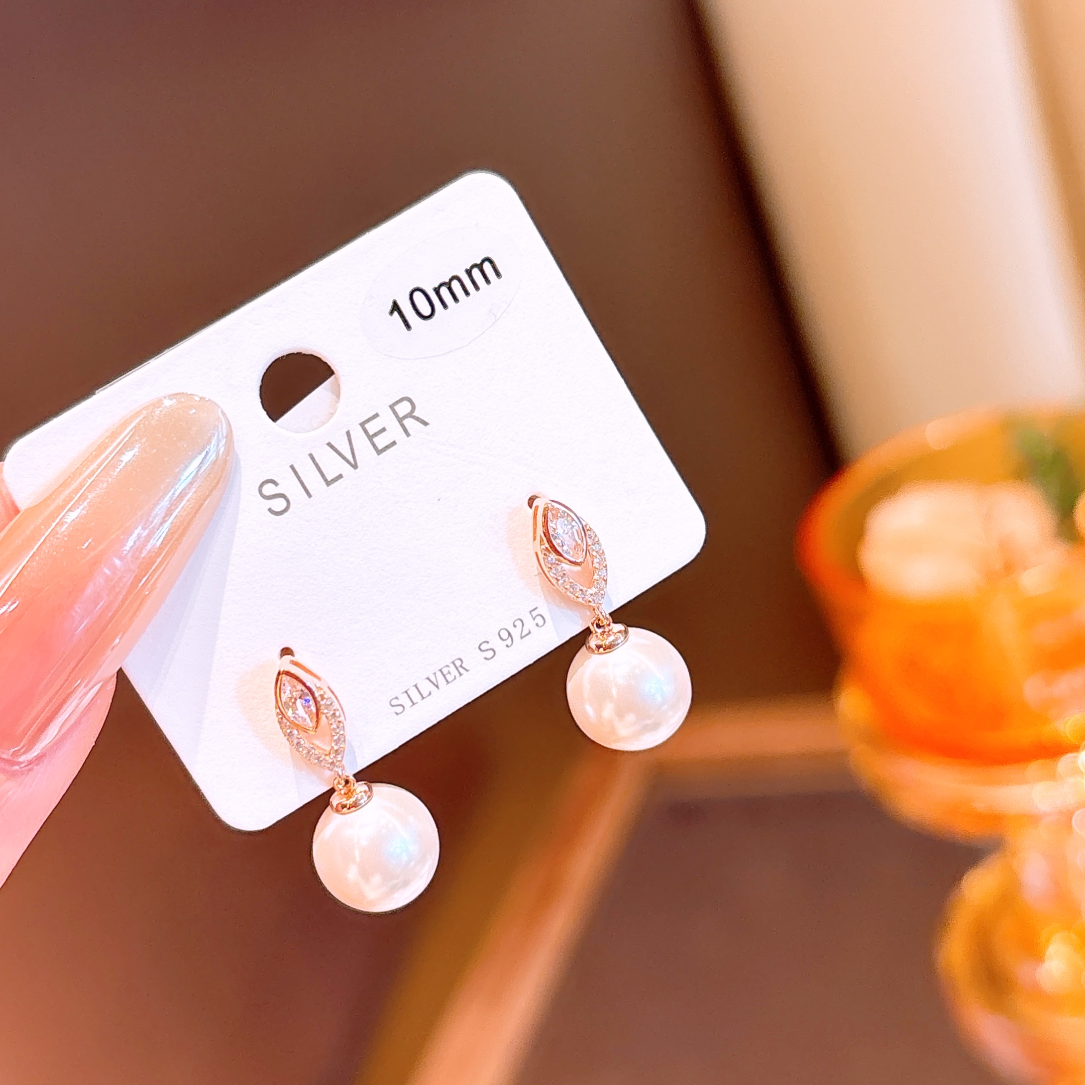 Solid Silver Earrings Lively Mother's Day Silver