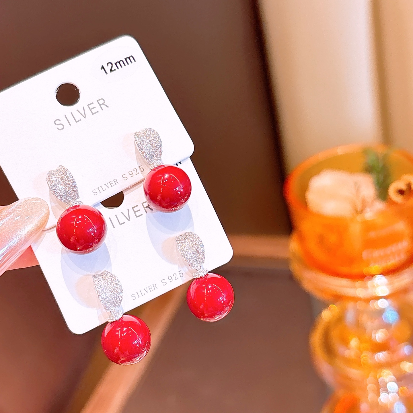 Allergiearmes Silber Ohrringe Verspielt Muttertag Gold