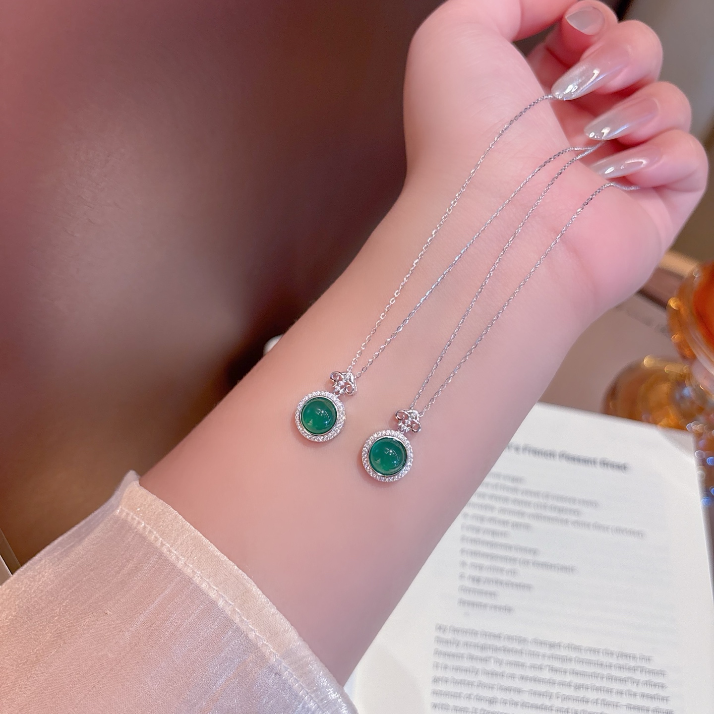 Nickel Free Silver Necklace Unique Annual Party Silver