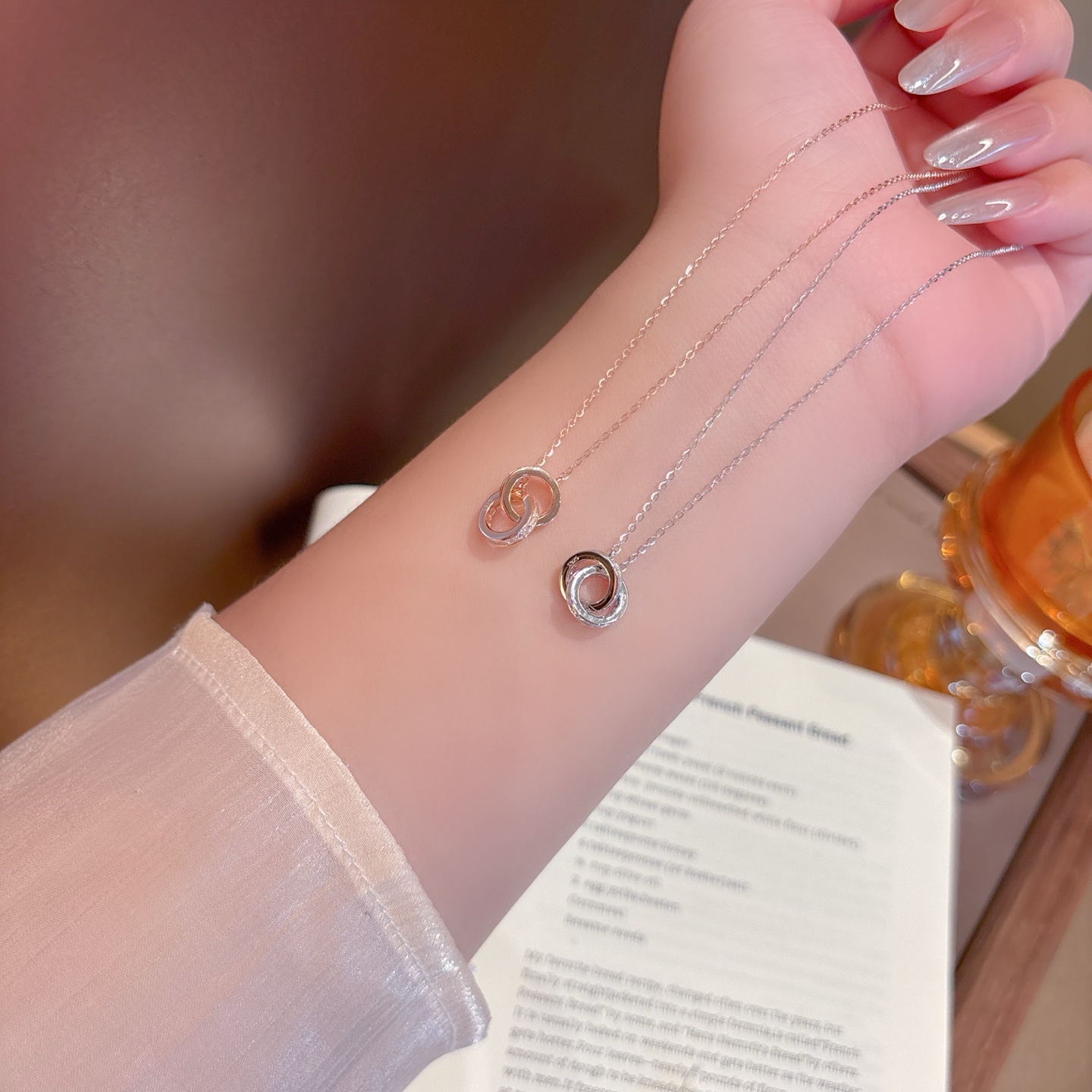 Low Allergy Silver Necklace Artistic Housewarming Gold