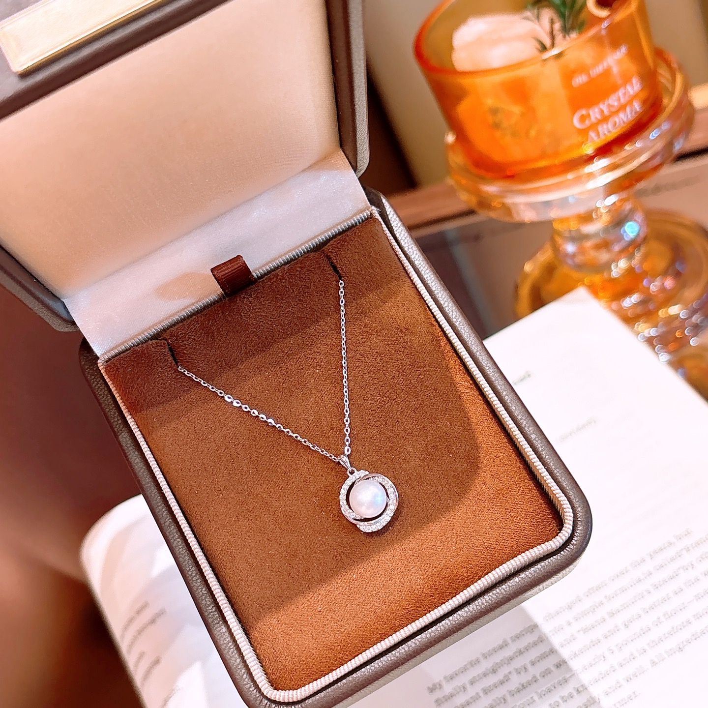 925 Silver Moissanite Necklace Playful Anniversary Silver