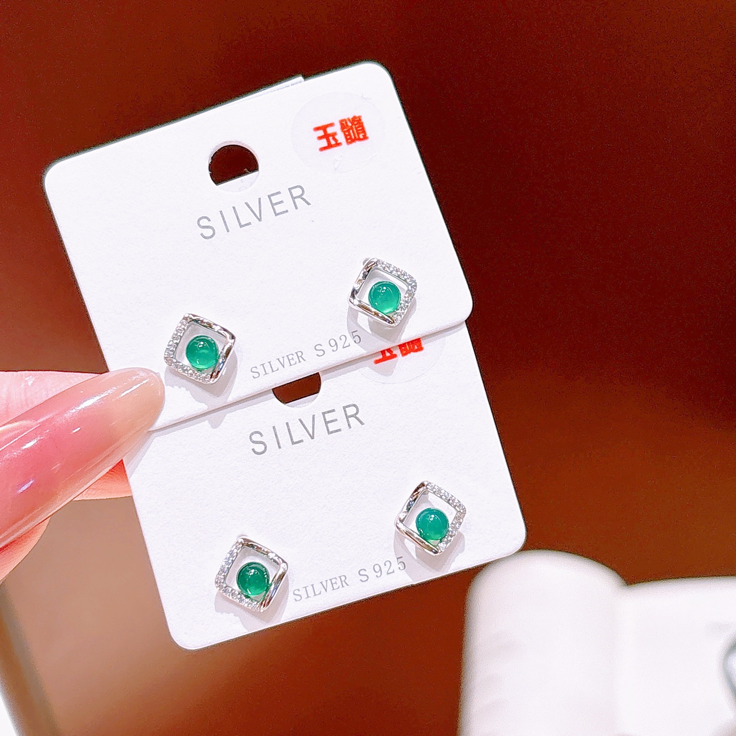 優しいS925スターリングシルバーイヤリングゴールド ウェディング