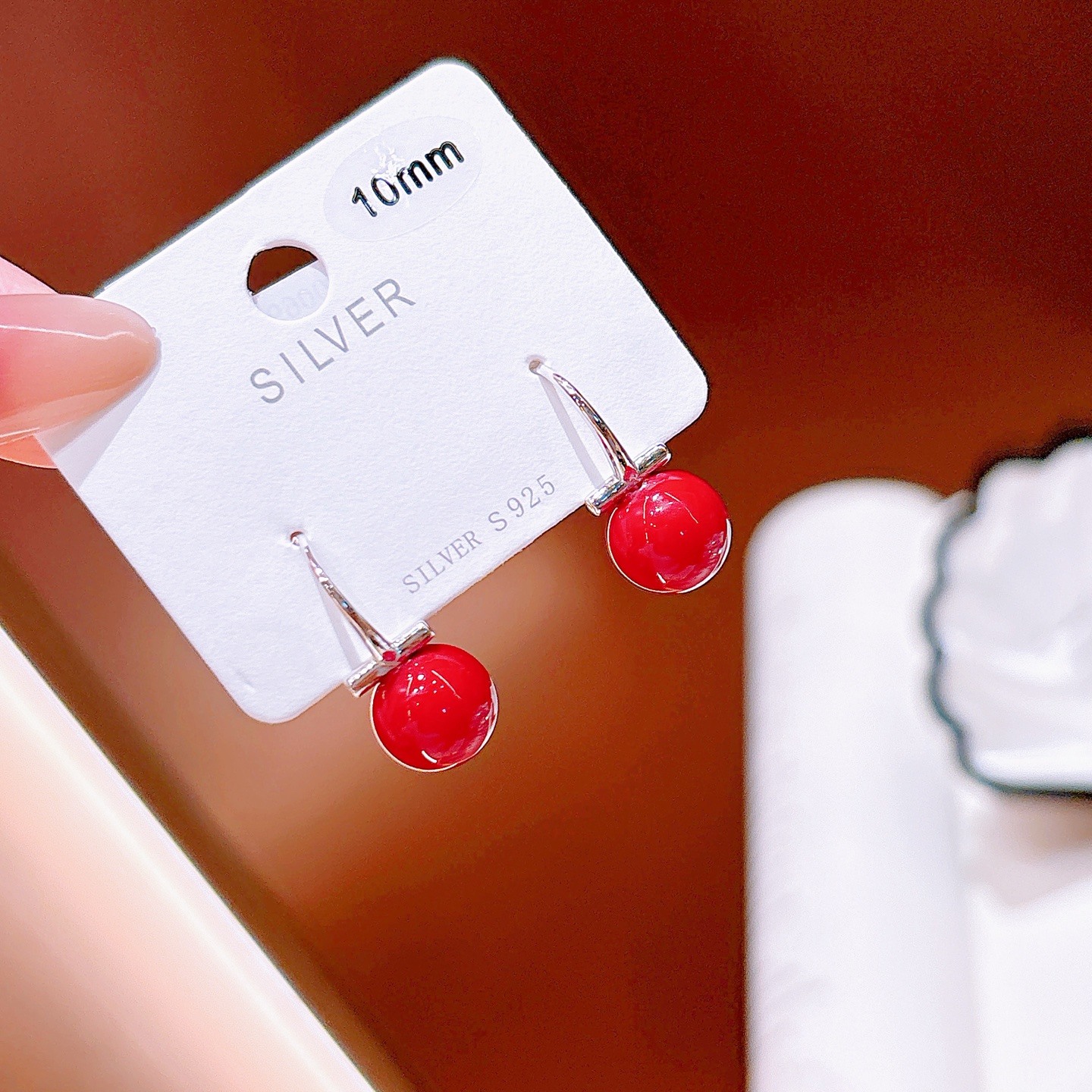 925 Silver Drop & Thread Earrings Minimalist Gift for Her Silver