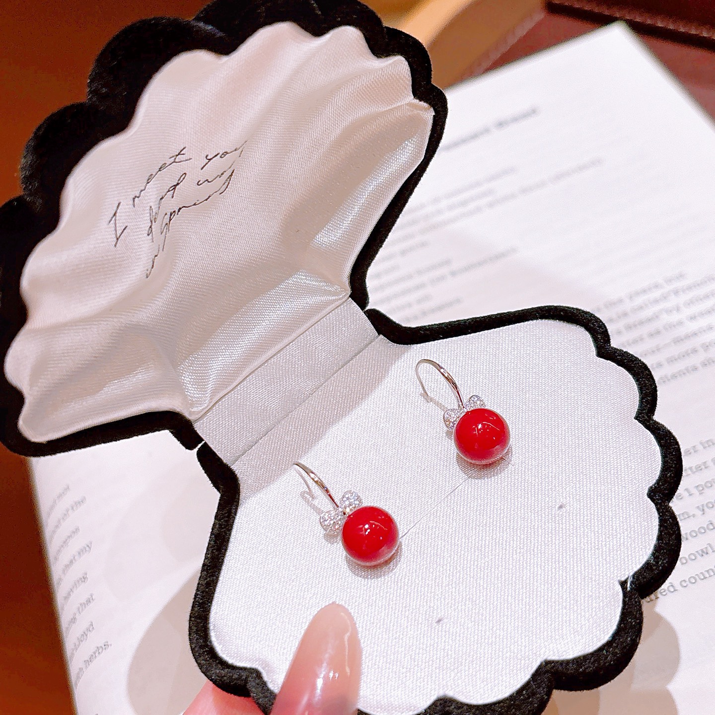 S925 Sterling Silver Drop & Thread Earrings Korean Style Gift for Her