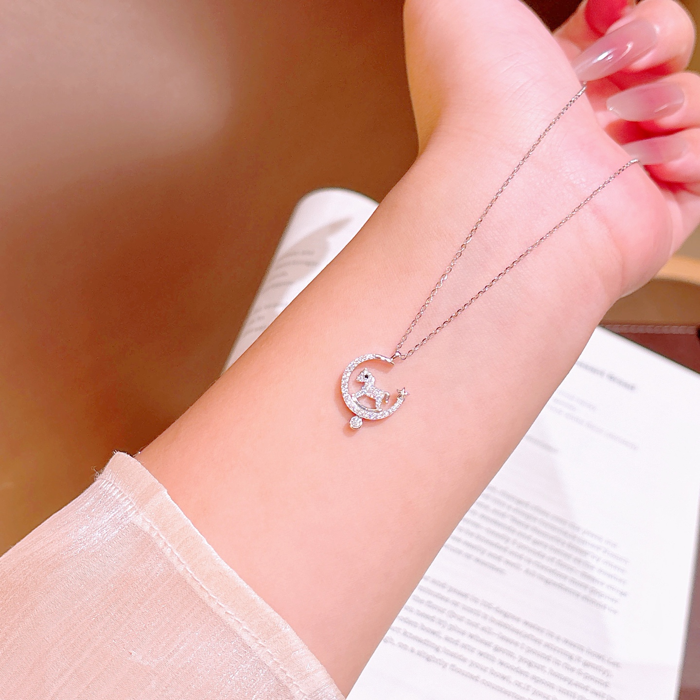 S925 Sterling Silver Necklace Gentle Confession Silver