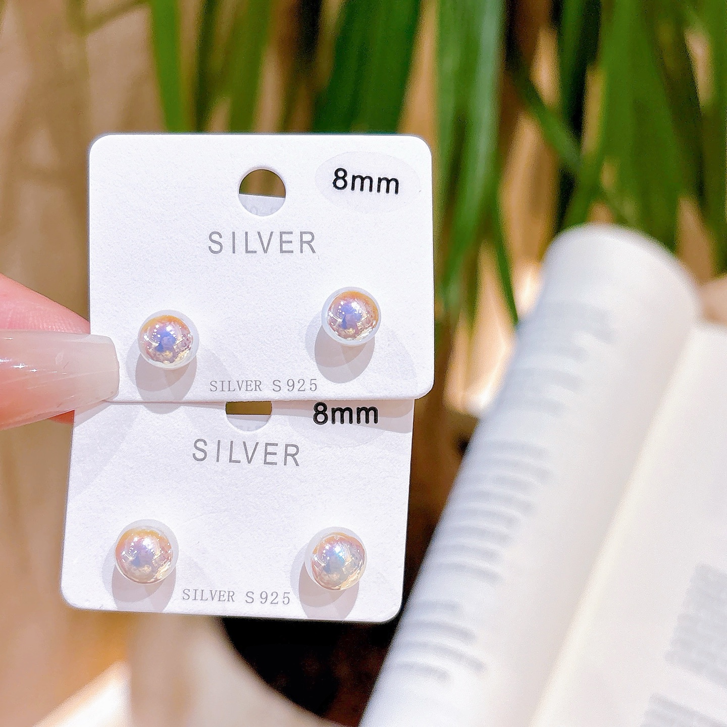 Solid Silver Earrings Delicate Wedding Favor Gold