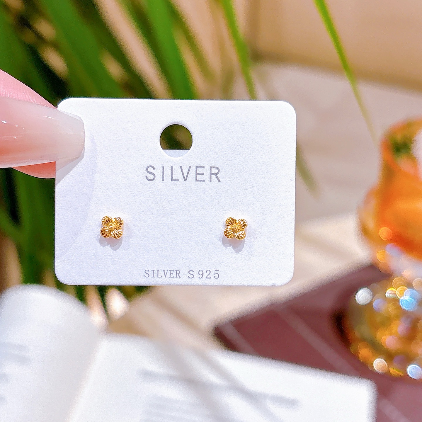 Low Allergy Silver Earrings French Bestie Gift Gold