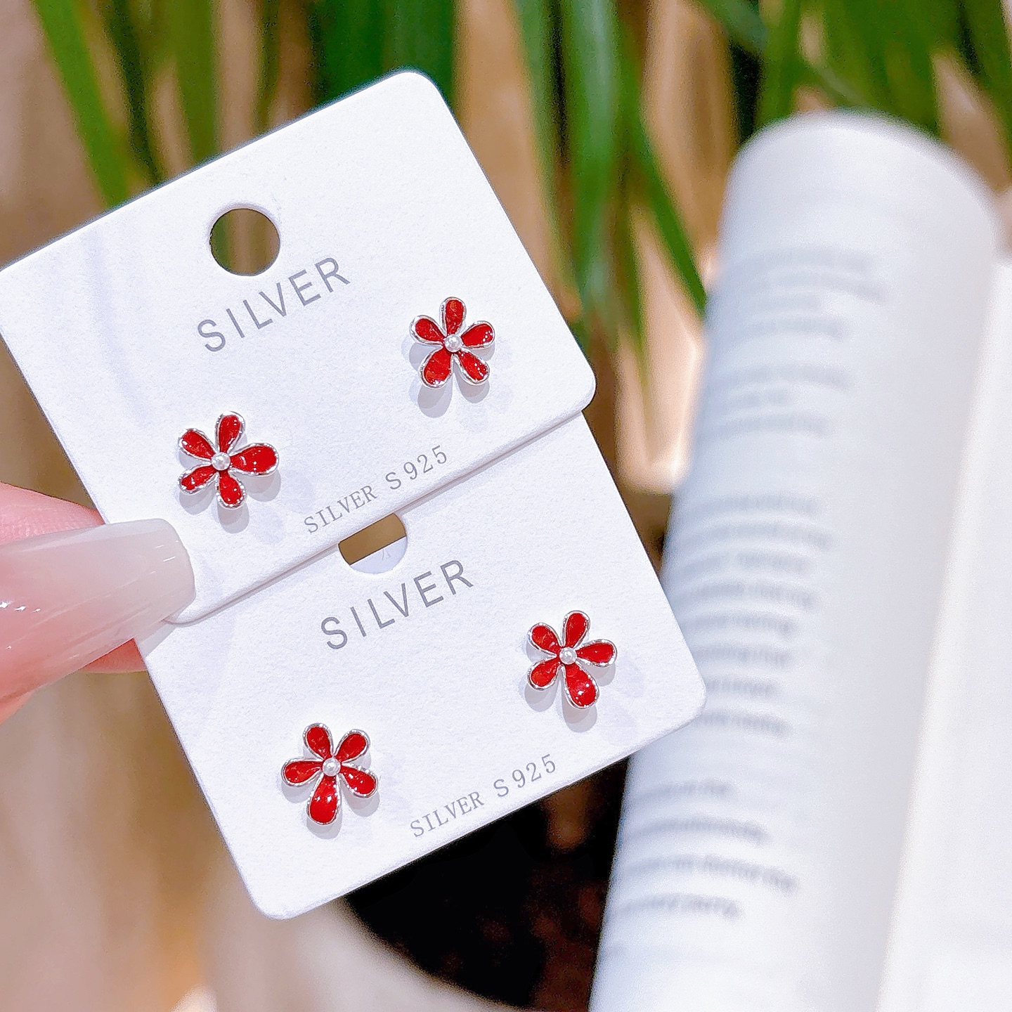 High Polish Silver Earrings Intellectual Valentine's Day Silver