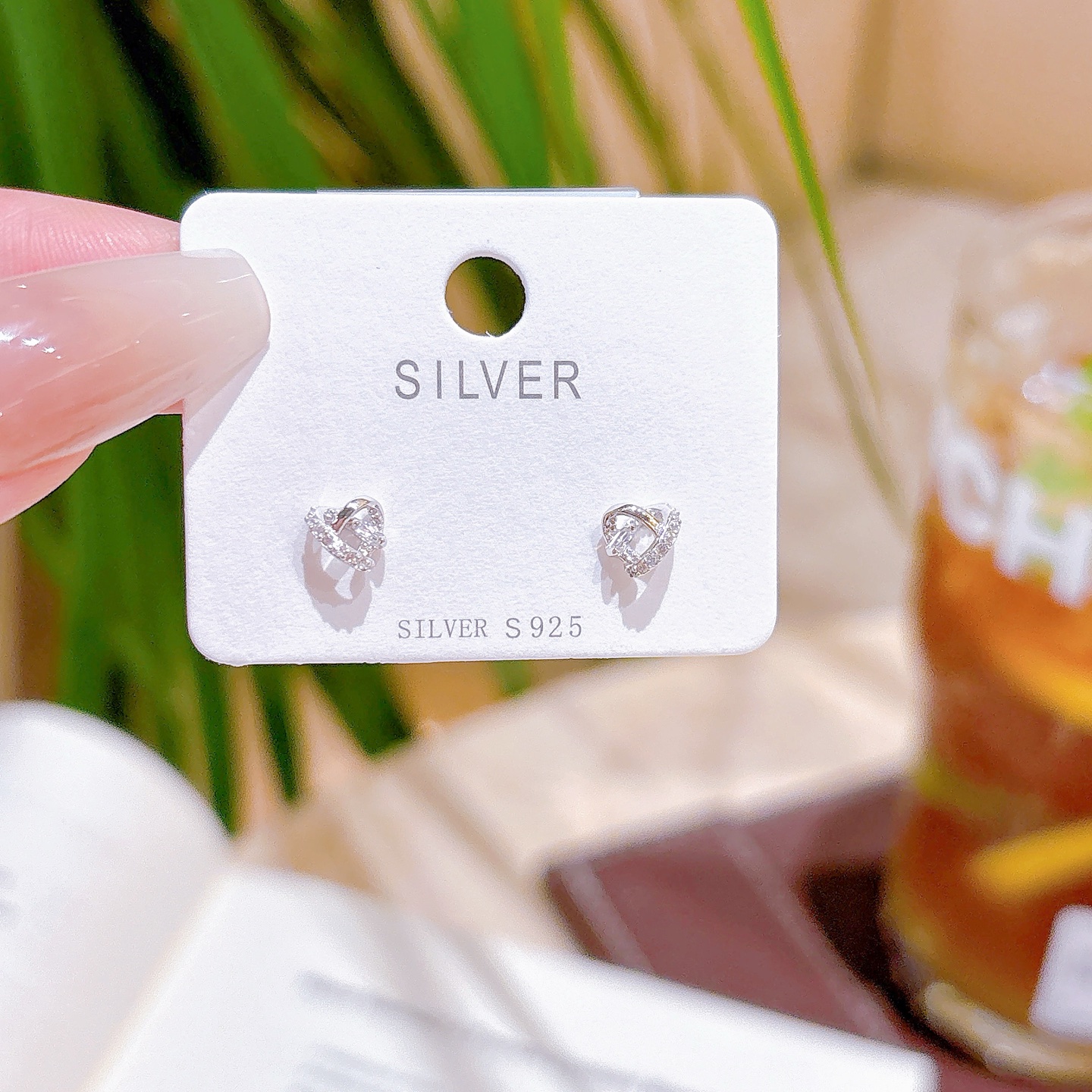 High Polish Silver Earrings Vintage Wedding Favor Gold