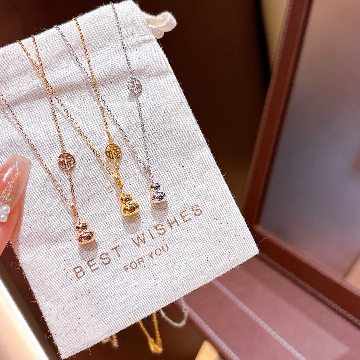 清純低アレルギー銀ネックレスシルバー ウェディングギフト