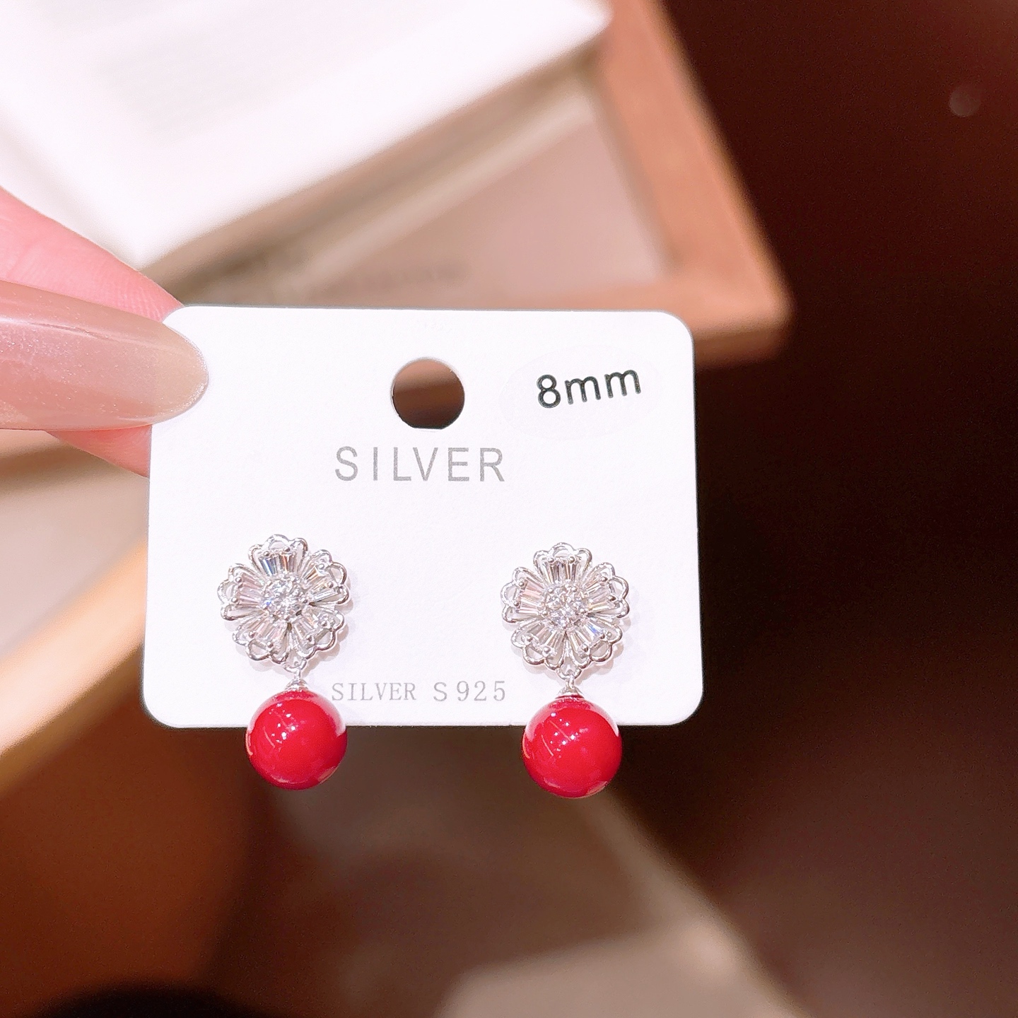 インスタ風S925スターリングシルバーイヤリングゴールド 春節