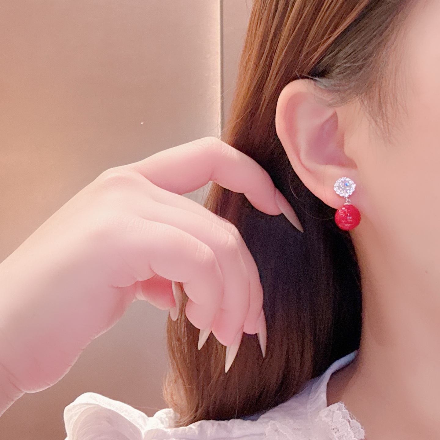 甘い低アレルギー銀イヤリングゴールド 誕生日