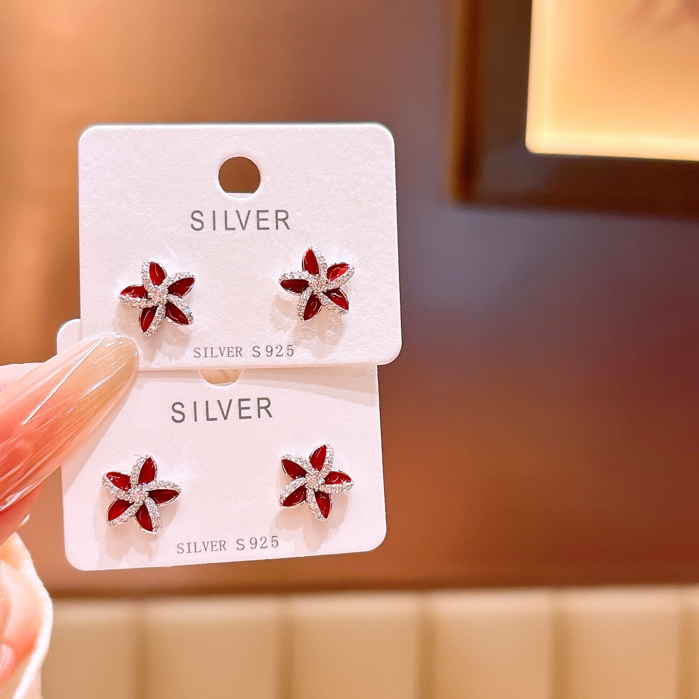 精巧ニッケル無添加銀イヤリングゴールド 年次パーティー