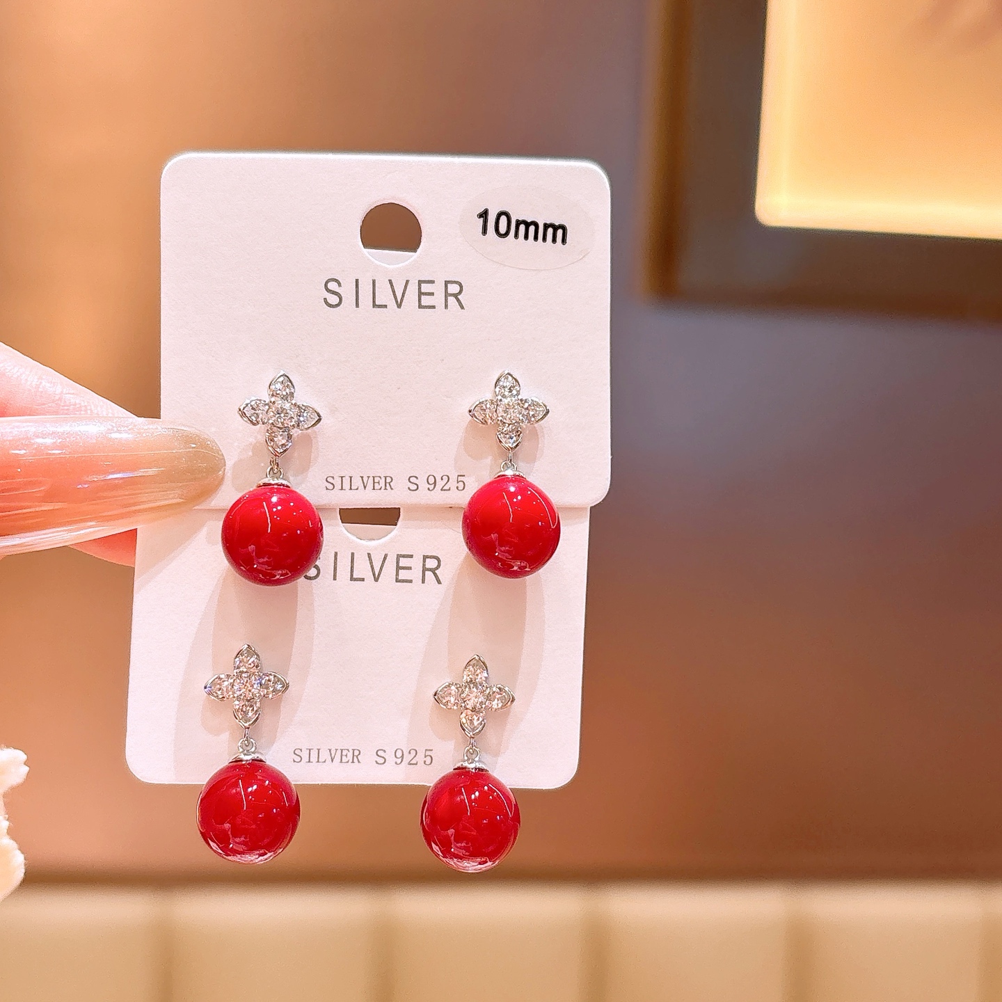 可愛いニッケル無添加銀イヤリングゴールド 父の日