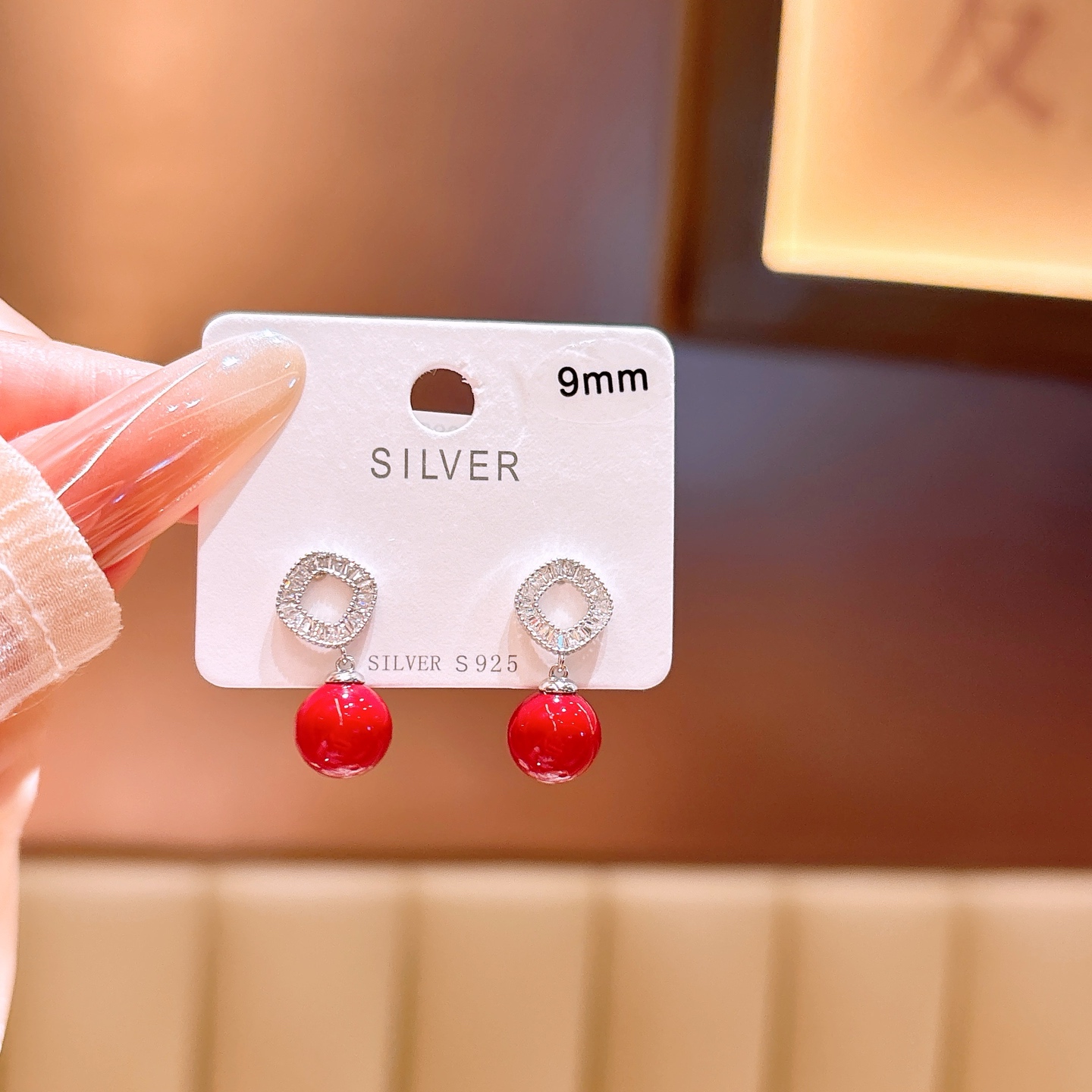 可愛い純銀イヤリングシルバー パーティー