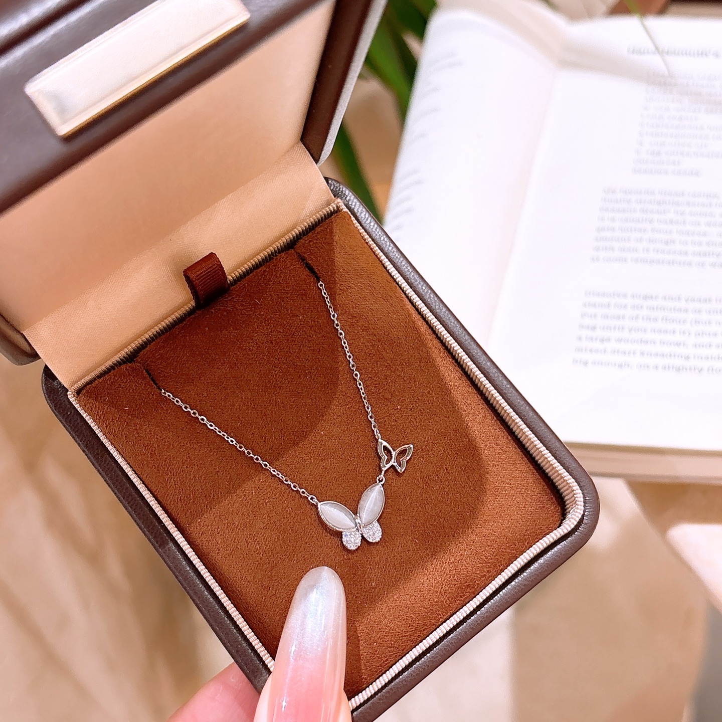 Fine Silver Necklace Ultra Minimal Engagement Gold