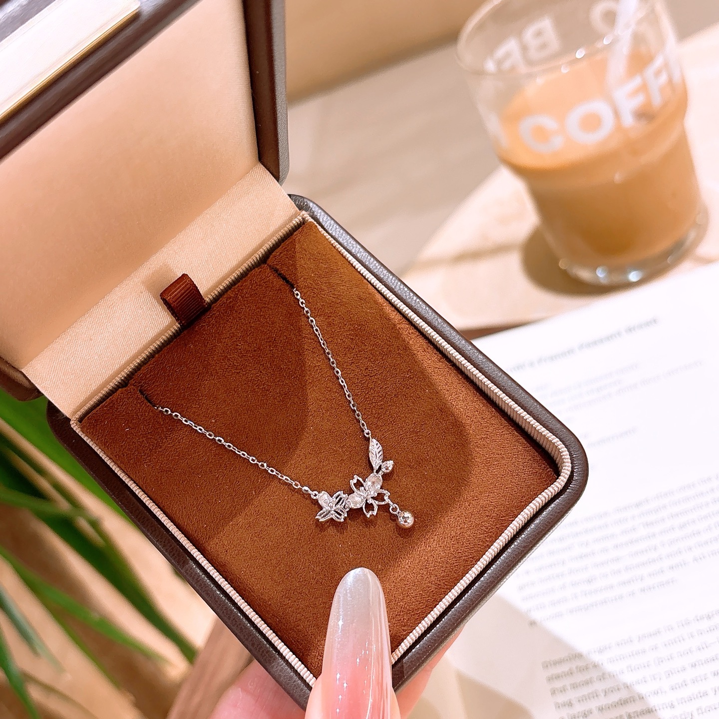 Fine Silver Necklace Girly Wedding Favor Gold