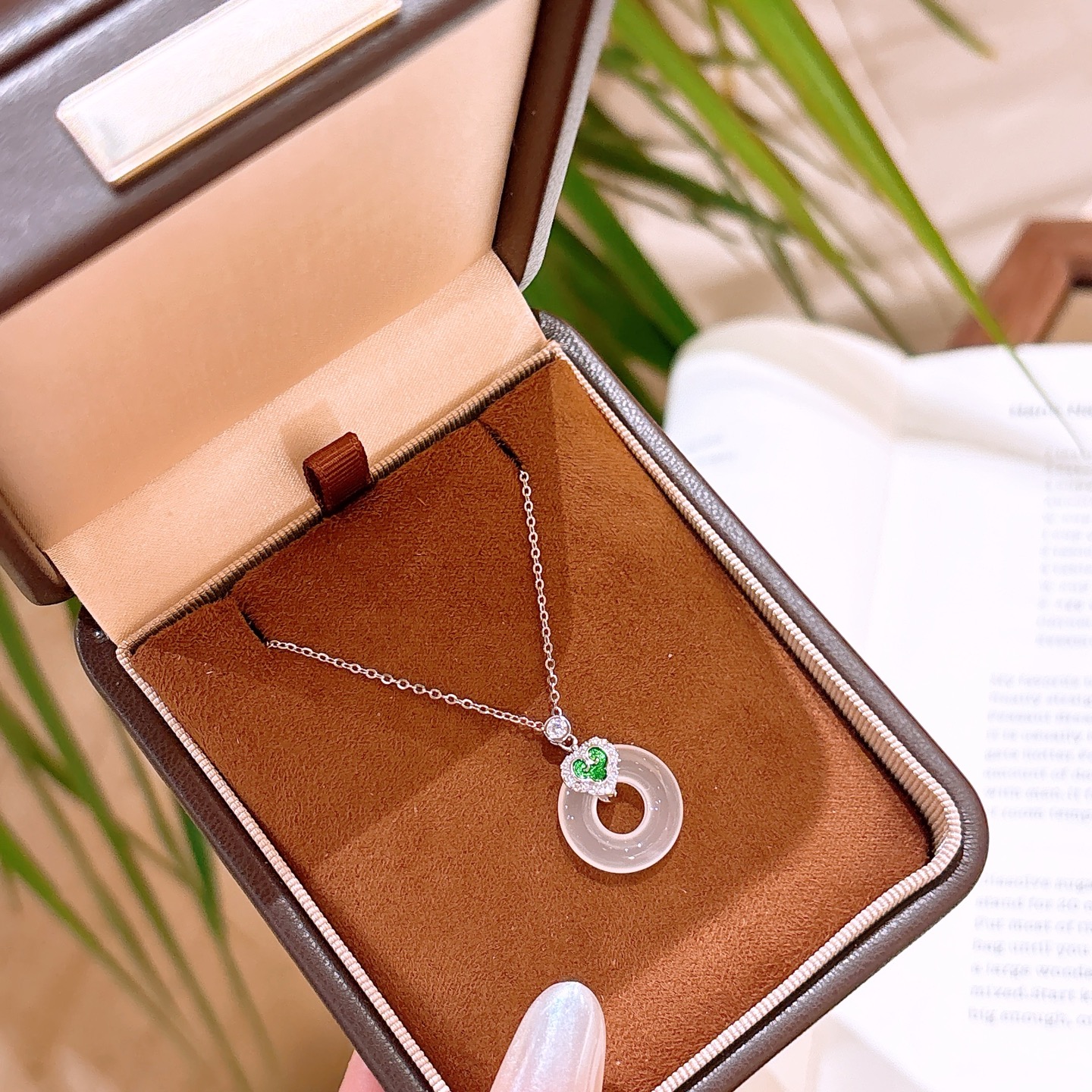 Solid Silver Necklace Forest Bestie Gift Gold