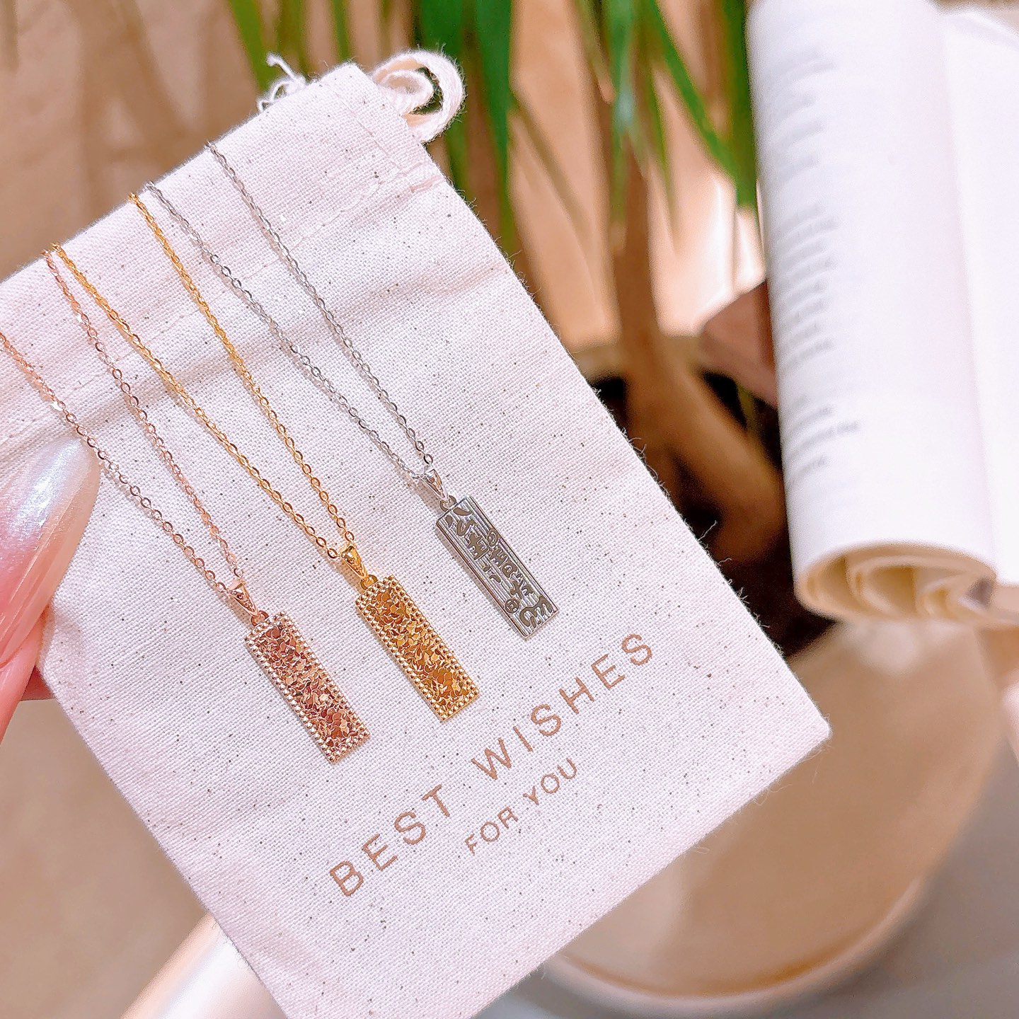 優しい純銀ネックレスシルバー 先生の日