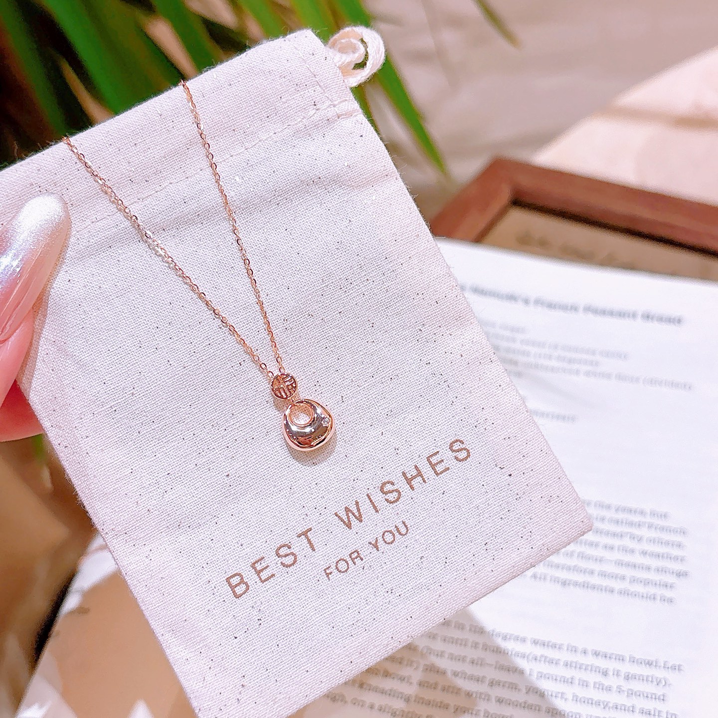 Nickel Free Silver Necklace Pure Gift for Her Gold