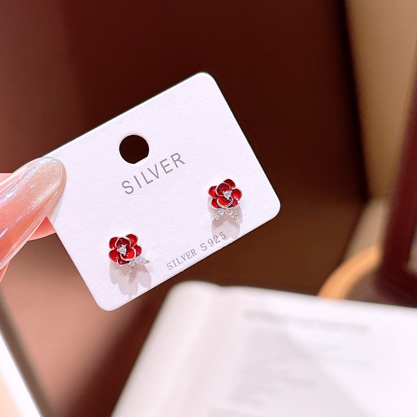 Fine Silver Earrings Light Luxury Gift for Her Silver