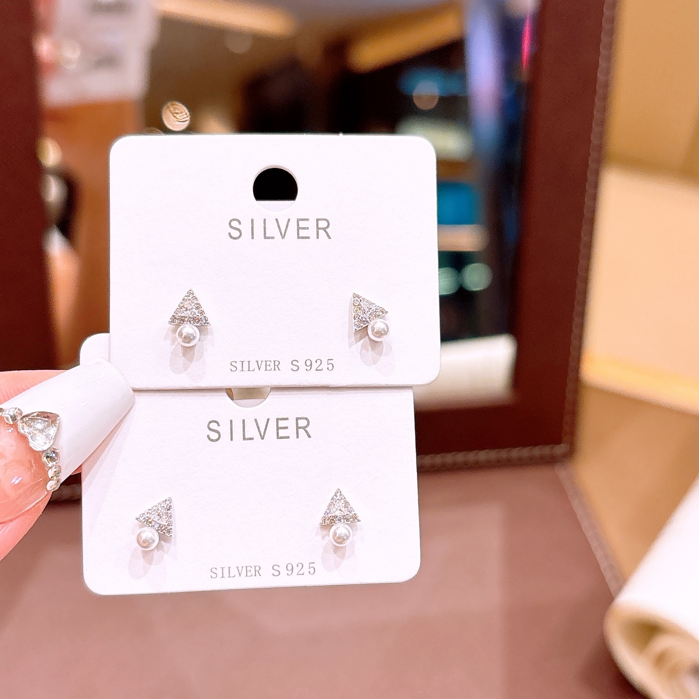 High Polish Silver Earrings Ethereal Father's Day Gold