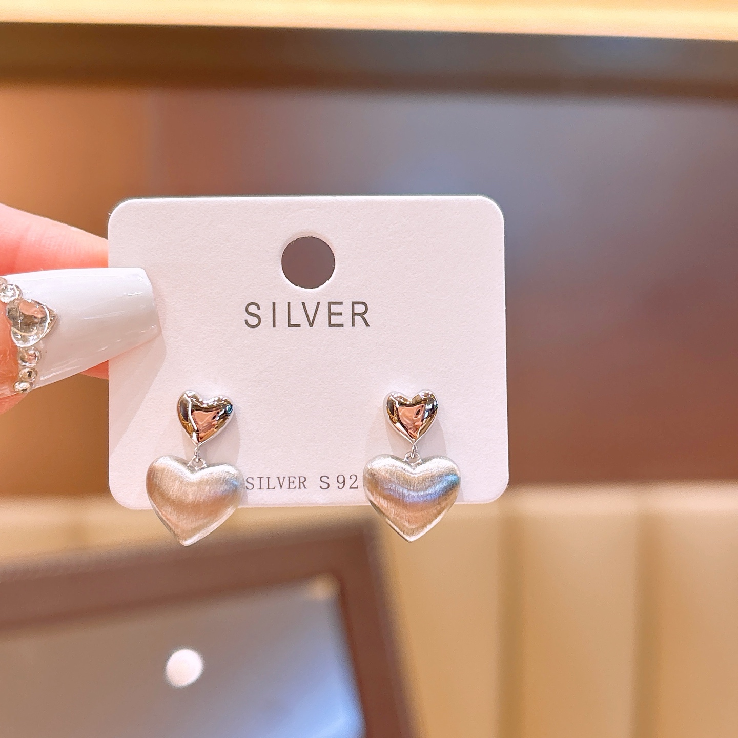 Nickelfreies Silber Ohrringe Koreanischer Stil Muttertag Silber