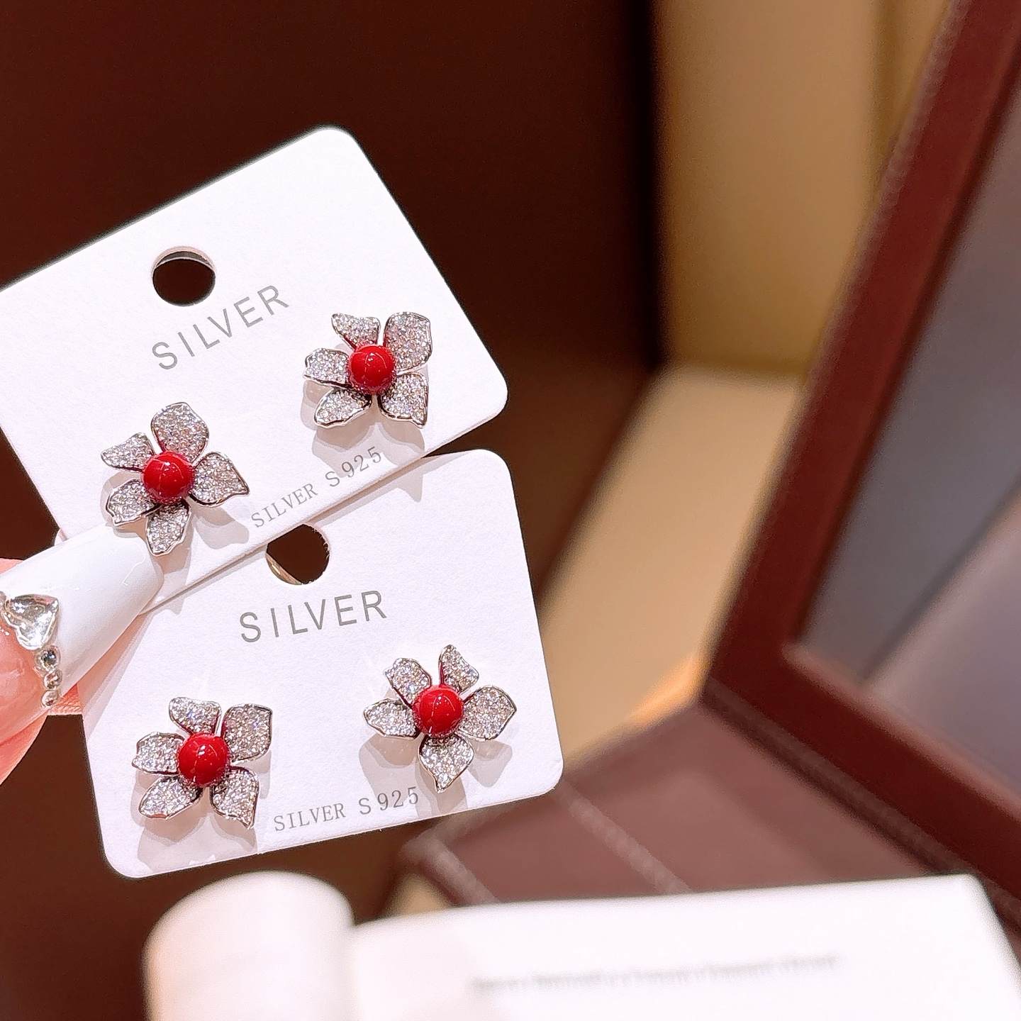 Hypoallergenic Silver Earrings Artistic Birthday Silver