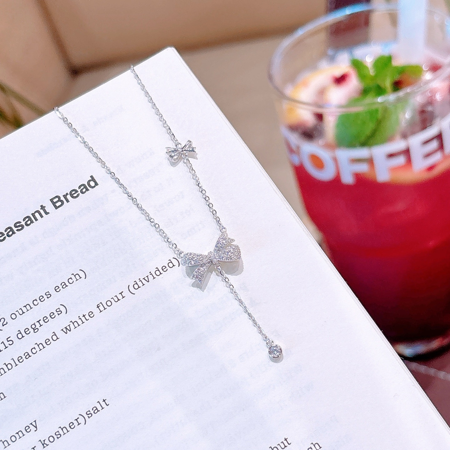 S925 Sterling Silver Necklace Premium Teacher's Day Gold