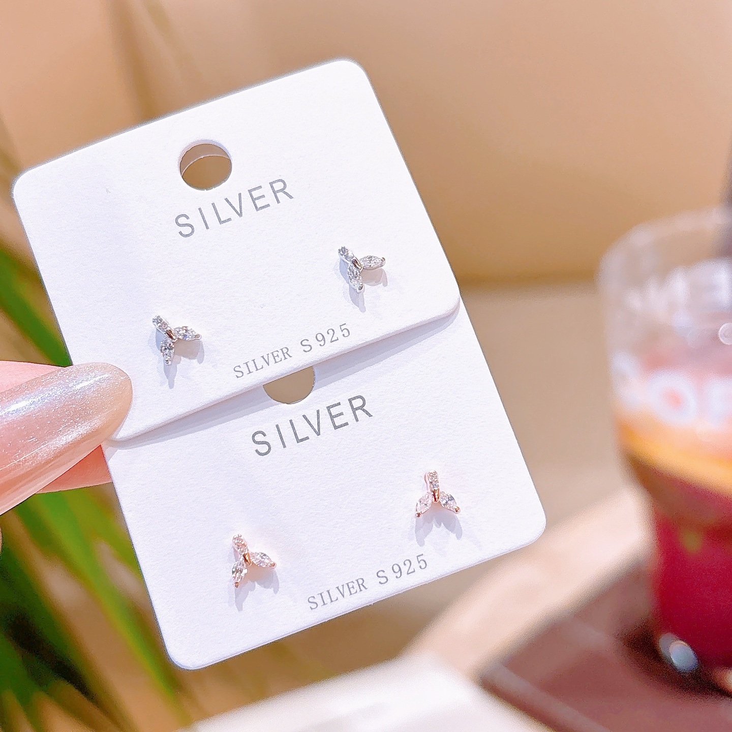 925 Silver Earrings Dainty Wedding Registration Silver