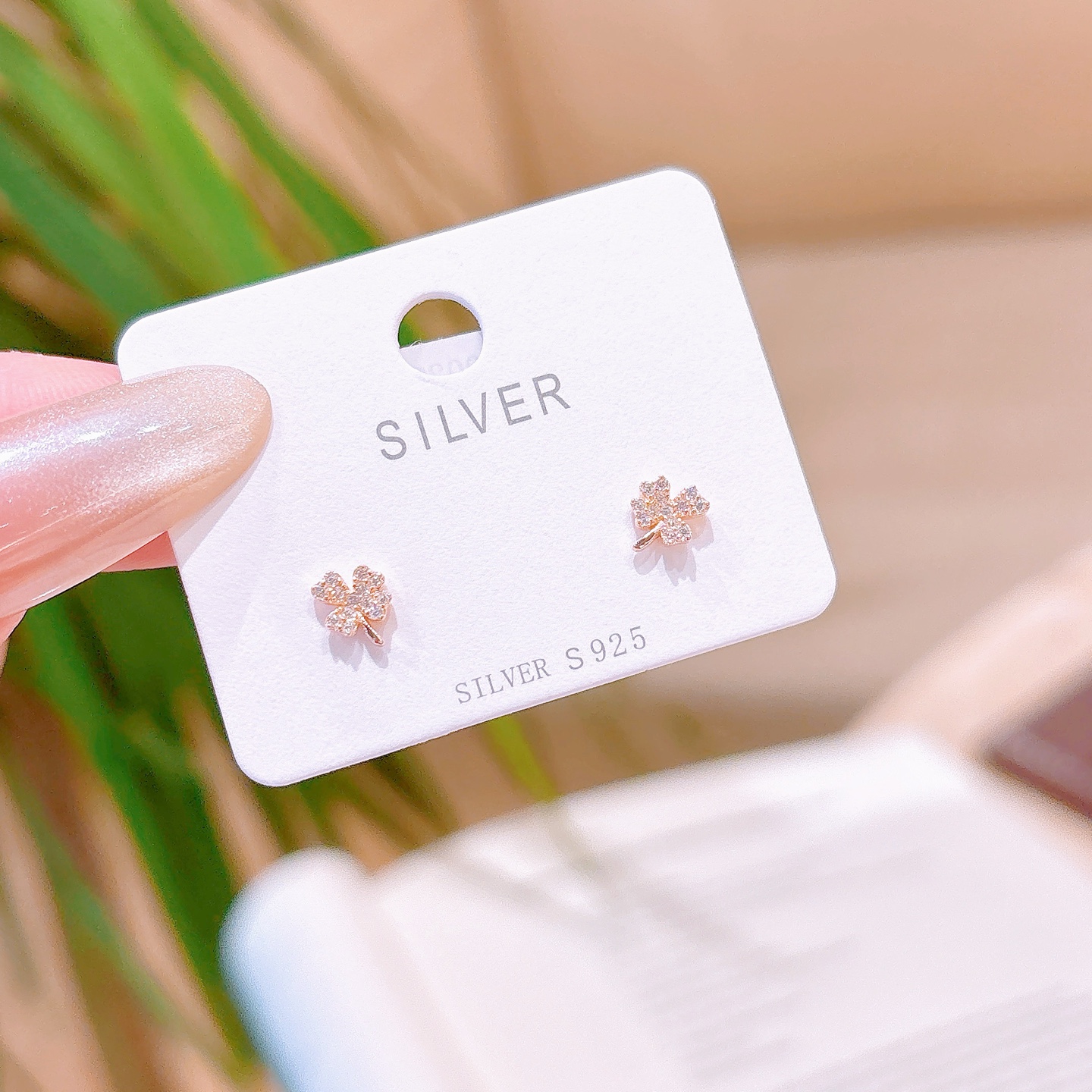 925 Silver Earrings Gentle Proposal Gold