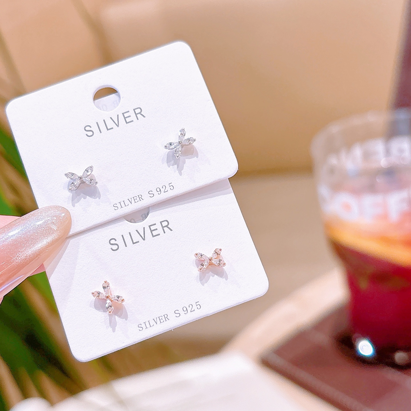 Hypoallergenic Silver Earrings Sweet Travel Gold