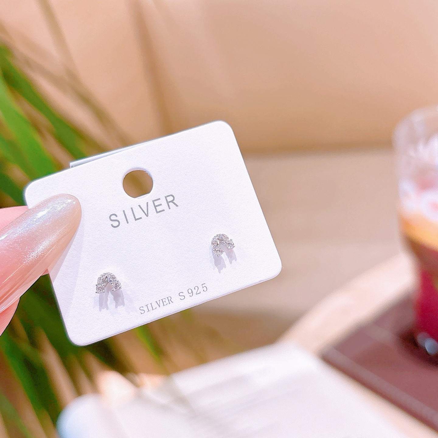 Fine Silver Earrings Lively Spring Festival Gold